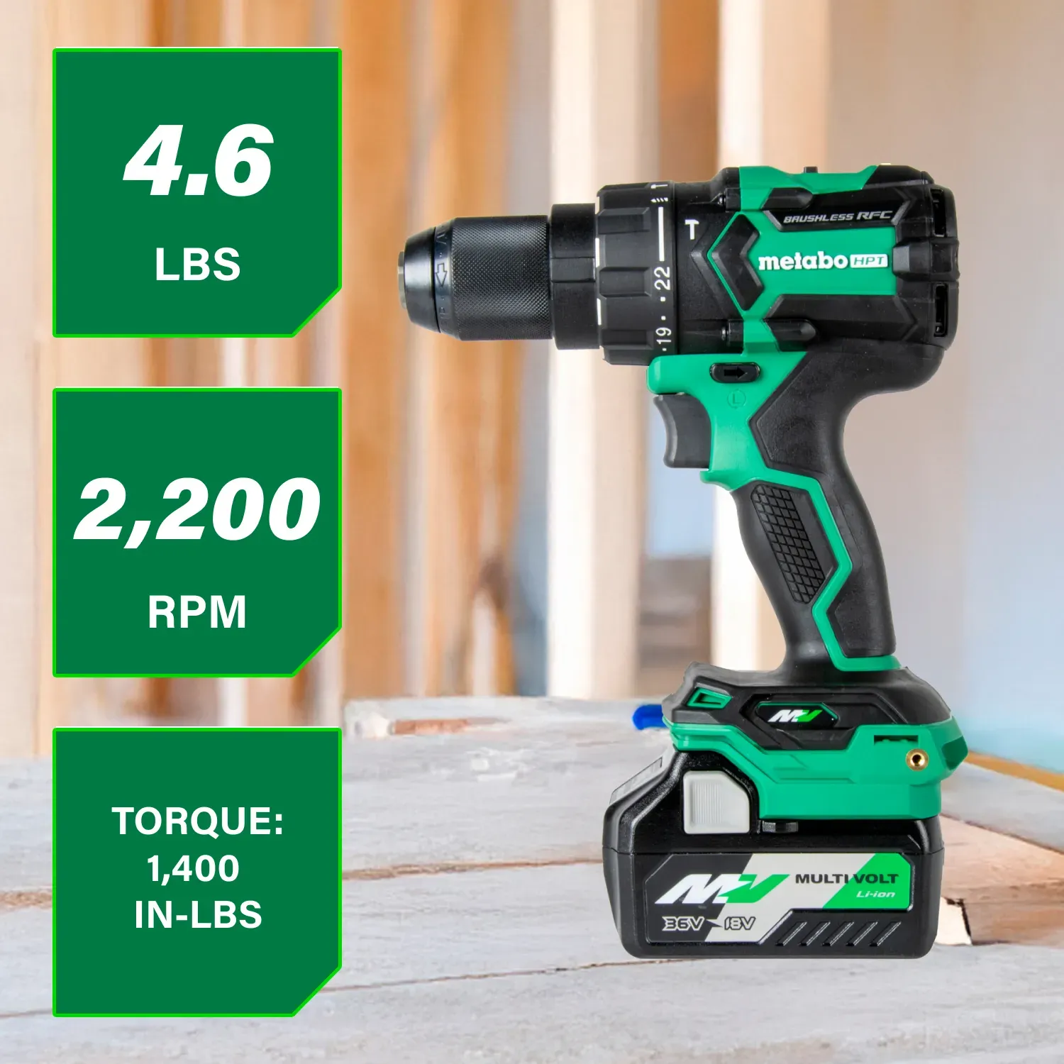 Metabo HPT DV36DC 36V Hammer Drill product photo