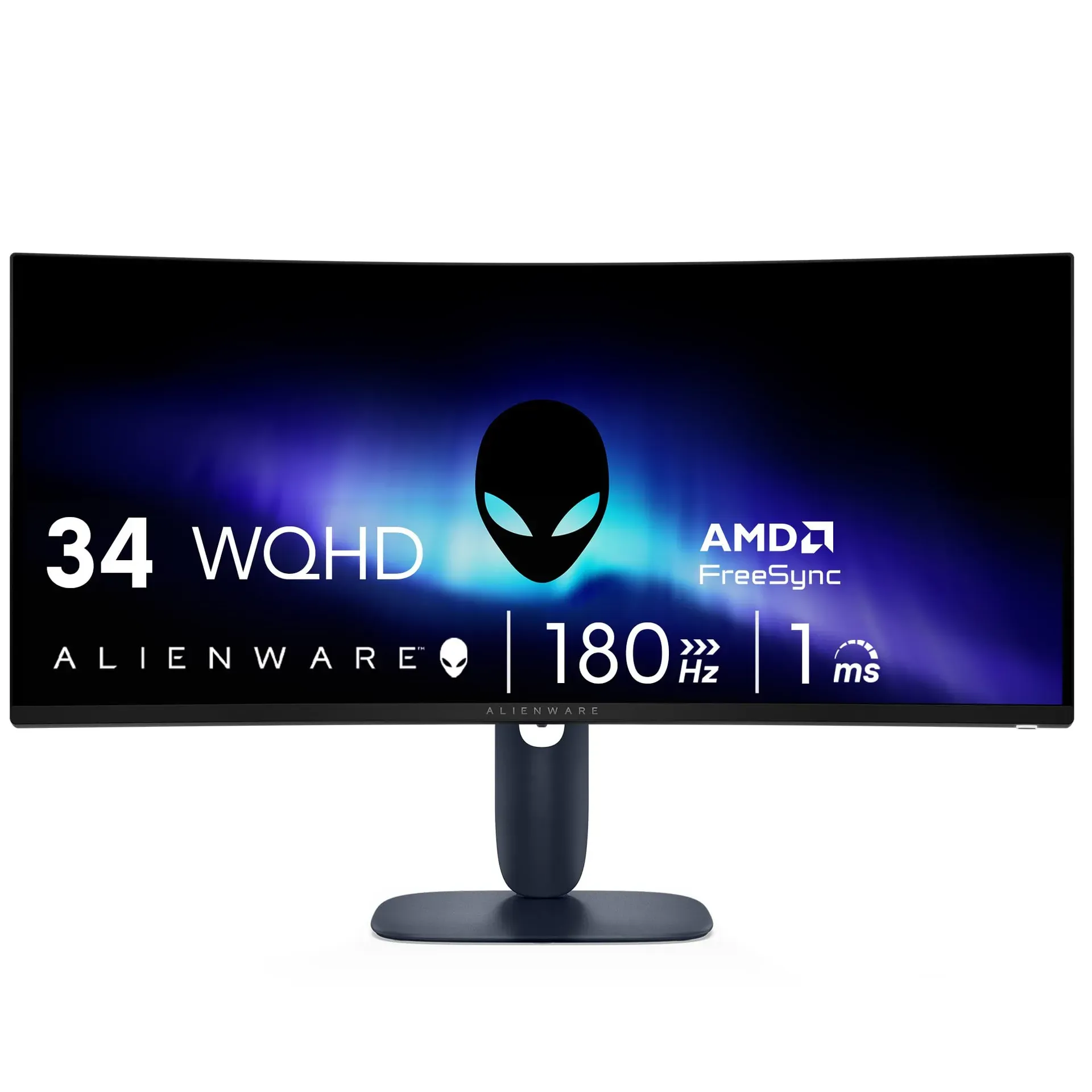 Alienware AW3425DW 34-inch QD-OLED Curved Gaming Monitor product photo