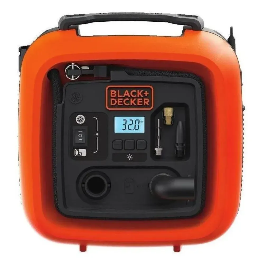 Black+Decker 12V Portable Air Compressor product photo