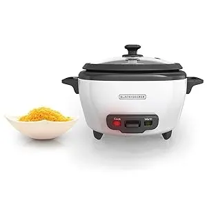Black+Decker RC506 6-Cup Rice Cooker with Steaming Basket product photo