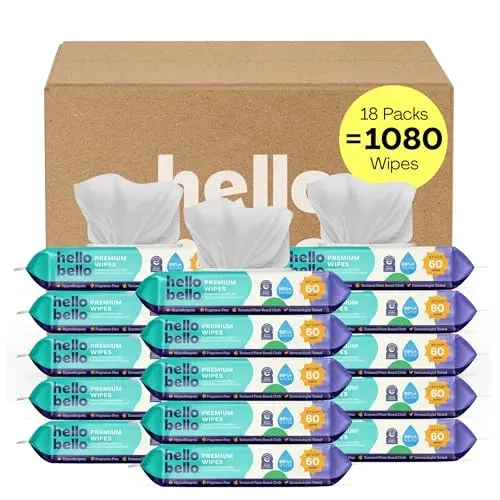 Hello Bello Premium Fragrance-Free Baby Wipes product photo