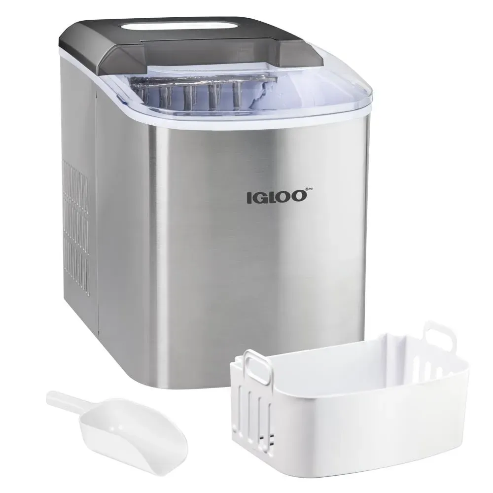 Igloo Electric Countertop Ice Maker IGLICEB26SS product photo