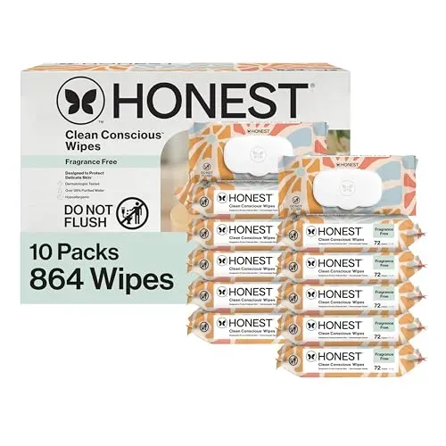 The Honest Company Hypoallergenic Multi-Use Baby Wipes product photo