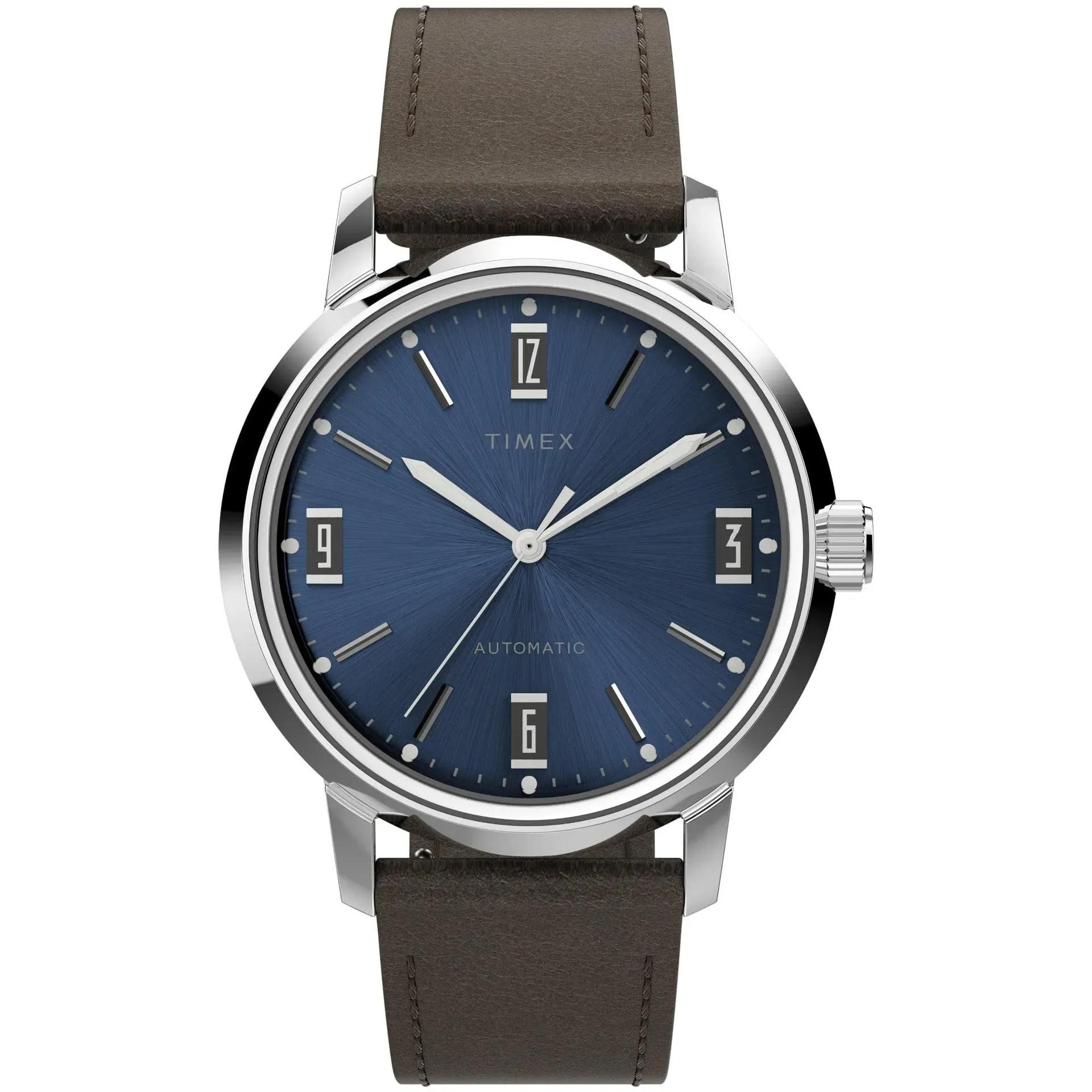 Timex Marlin Automatic Leather Strap Watch product photo