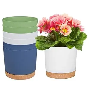 ZMTECH 6-piece Self-Watering Plastic Planter Set product photo