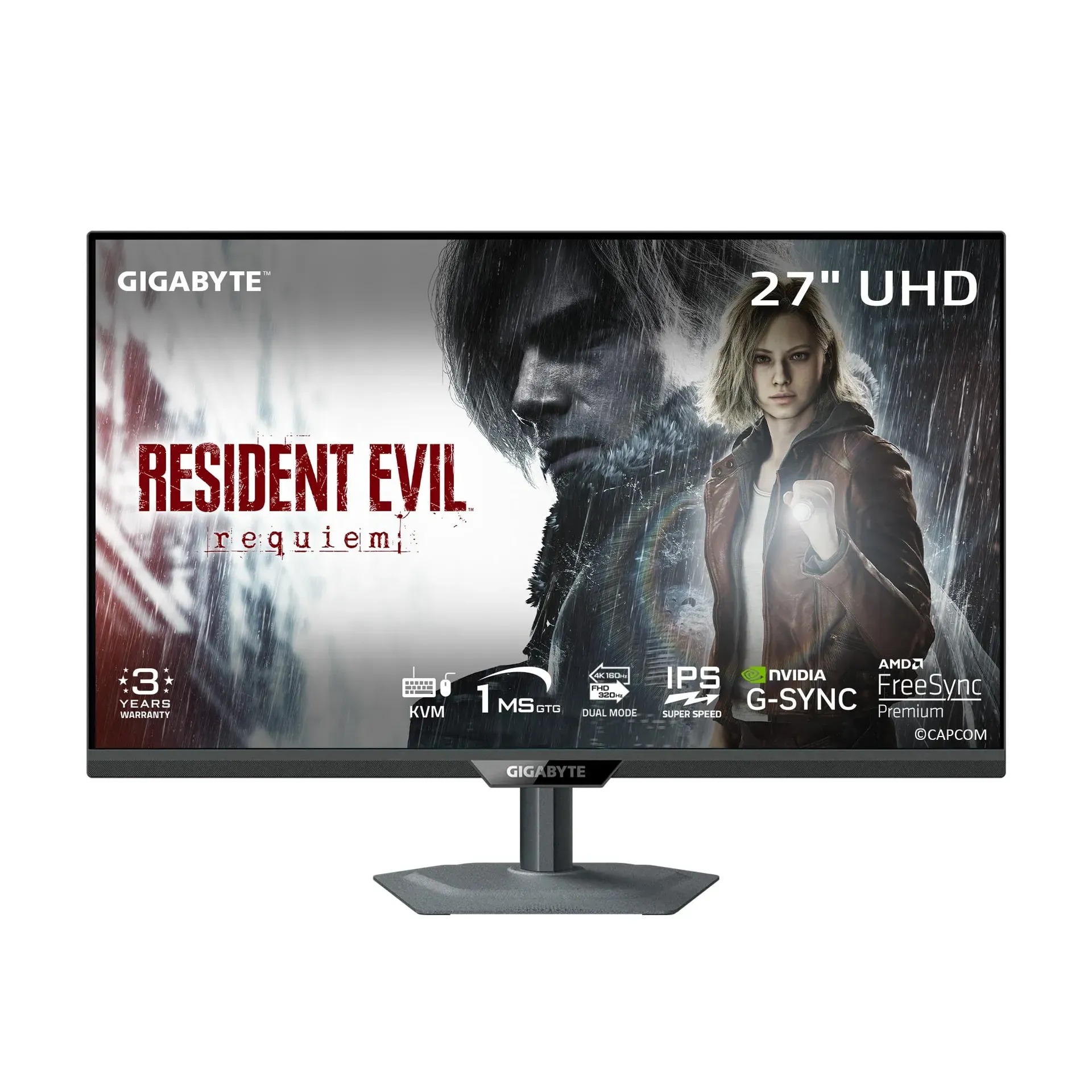 Gigabyte M27UP 27-inch 4K gaming monitor product photo