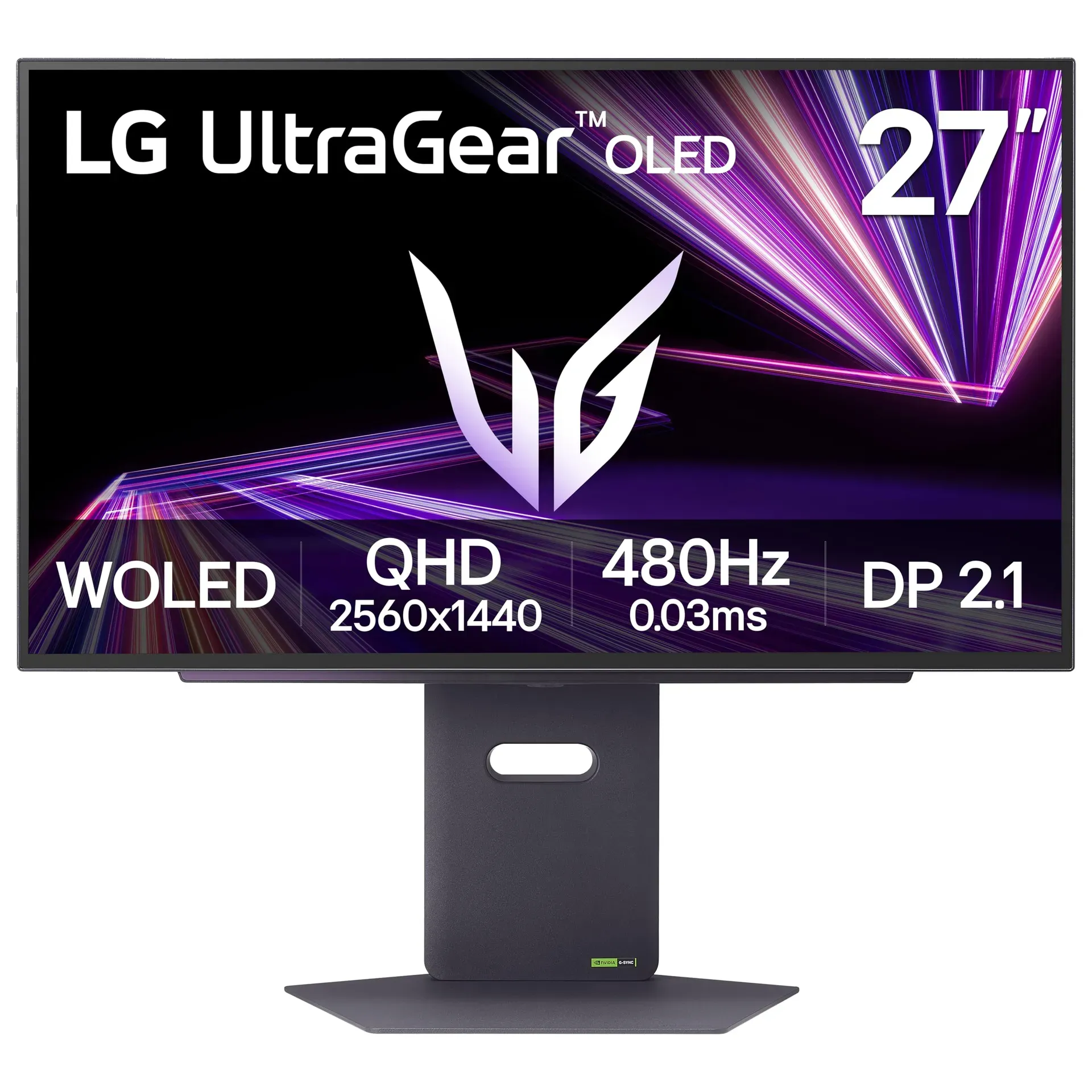 LG 27 UltraGear OLED 27GX790A gaming monitor product photo