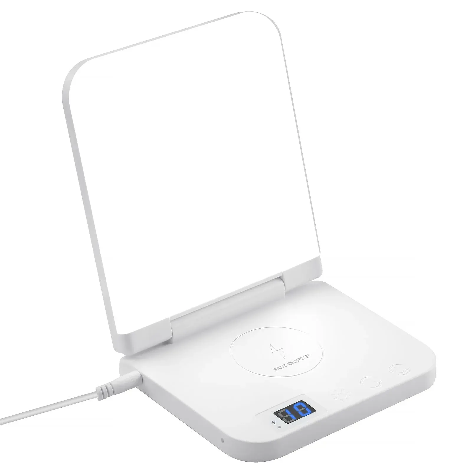 MICROENE Light Therapy Lamp with Wireless Phone Charger Pad product photo