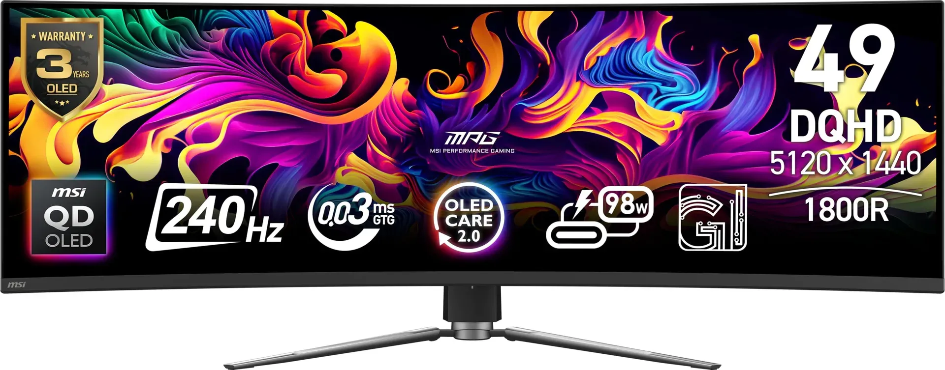 MSI MPG 491CQPX gaming monitor product photo