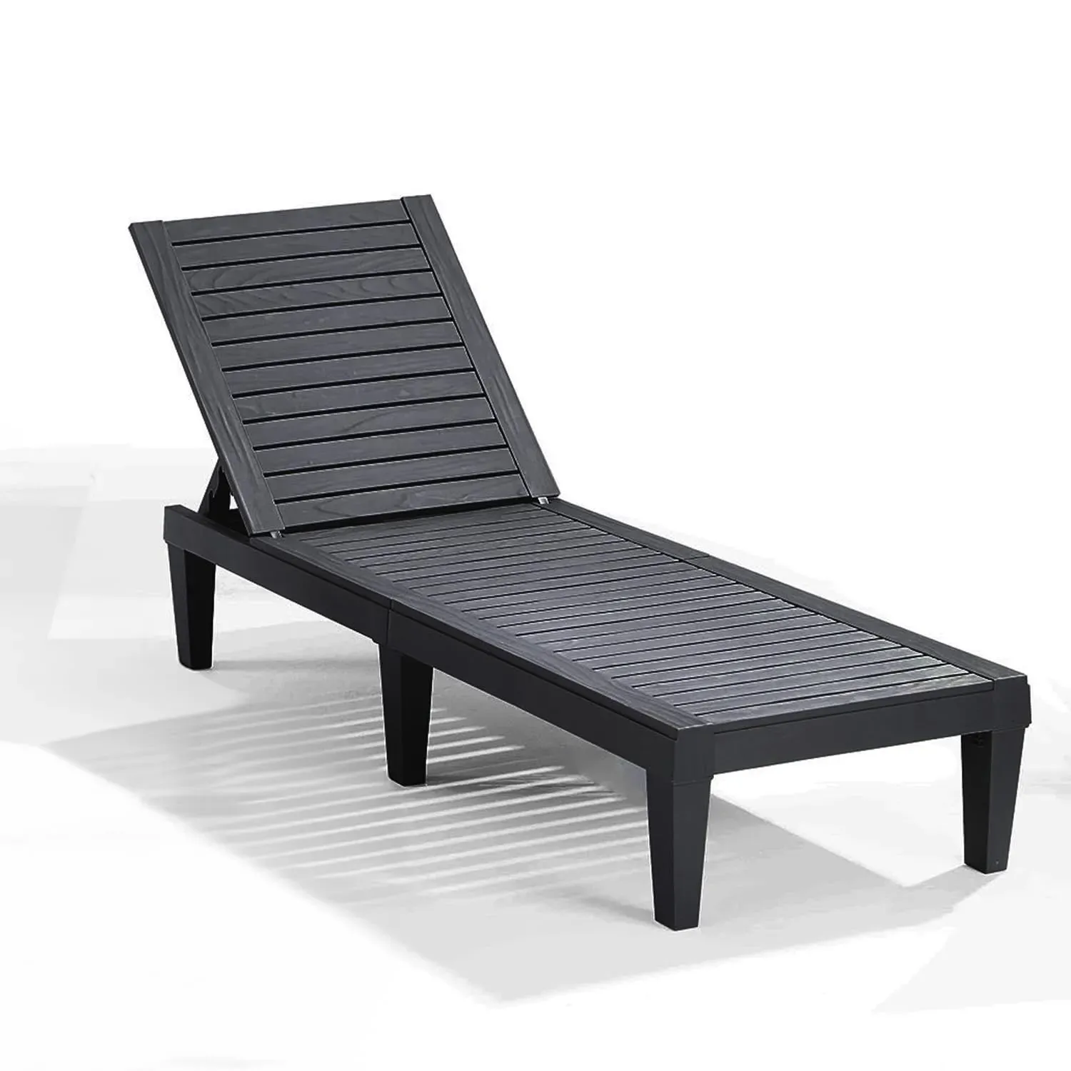 Nestl Patio Chairs Black Chaise Lounge Chair Outdoor product photo