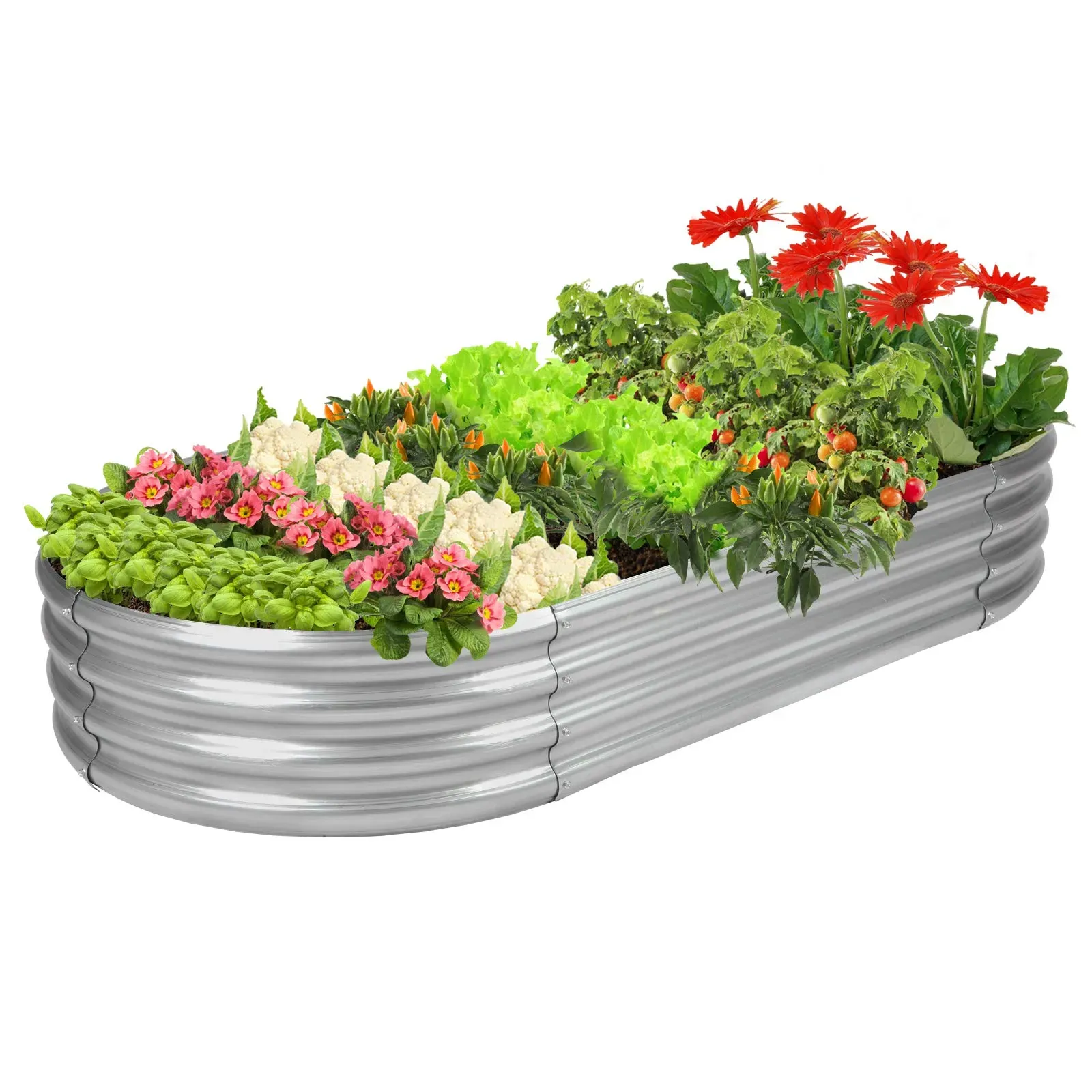 Rakukiri oval raised garden bed product photo