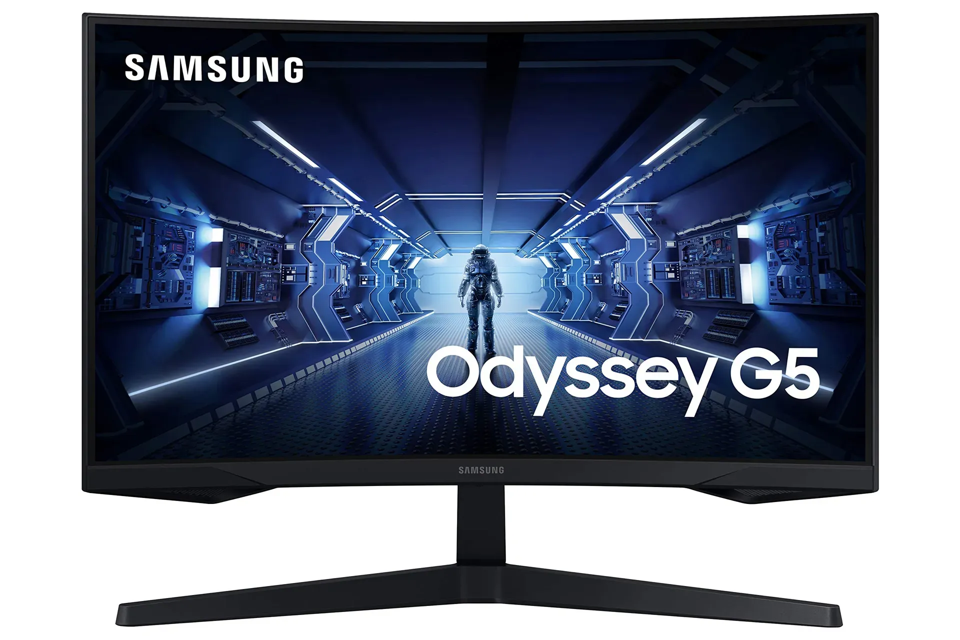 Samsung Odyssey G5 27-inch QHD curved gaming monitor product photo