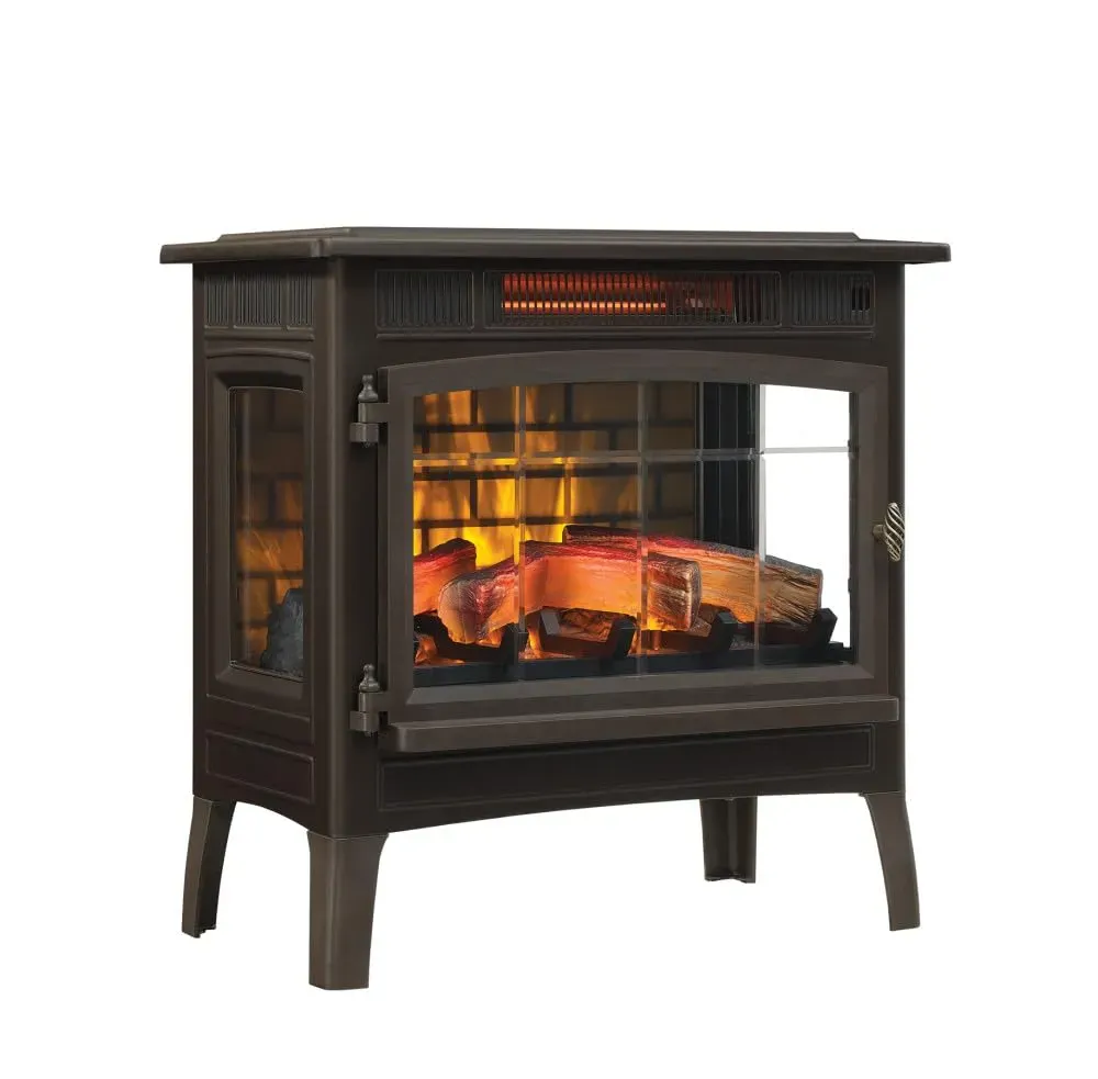 Duraflame freestanding electric fireplace stove heater product photo