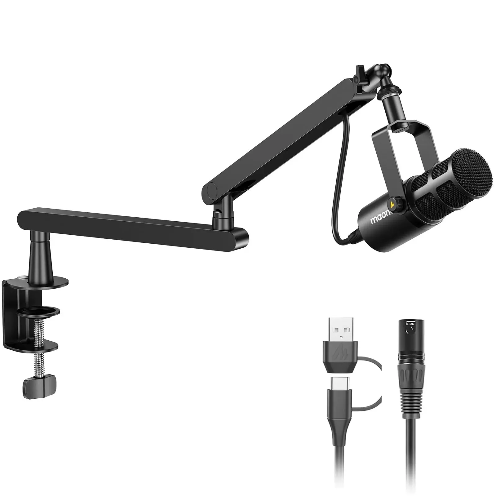 Maono PD400X Dynamic Microphone with Boom Arm product photo