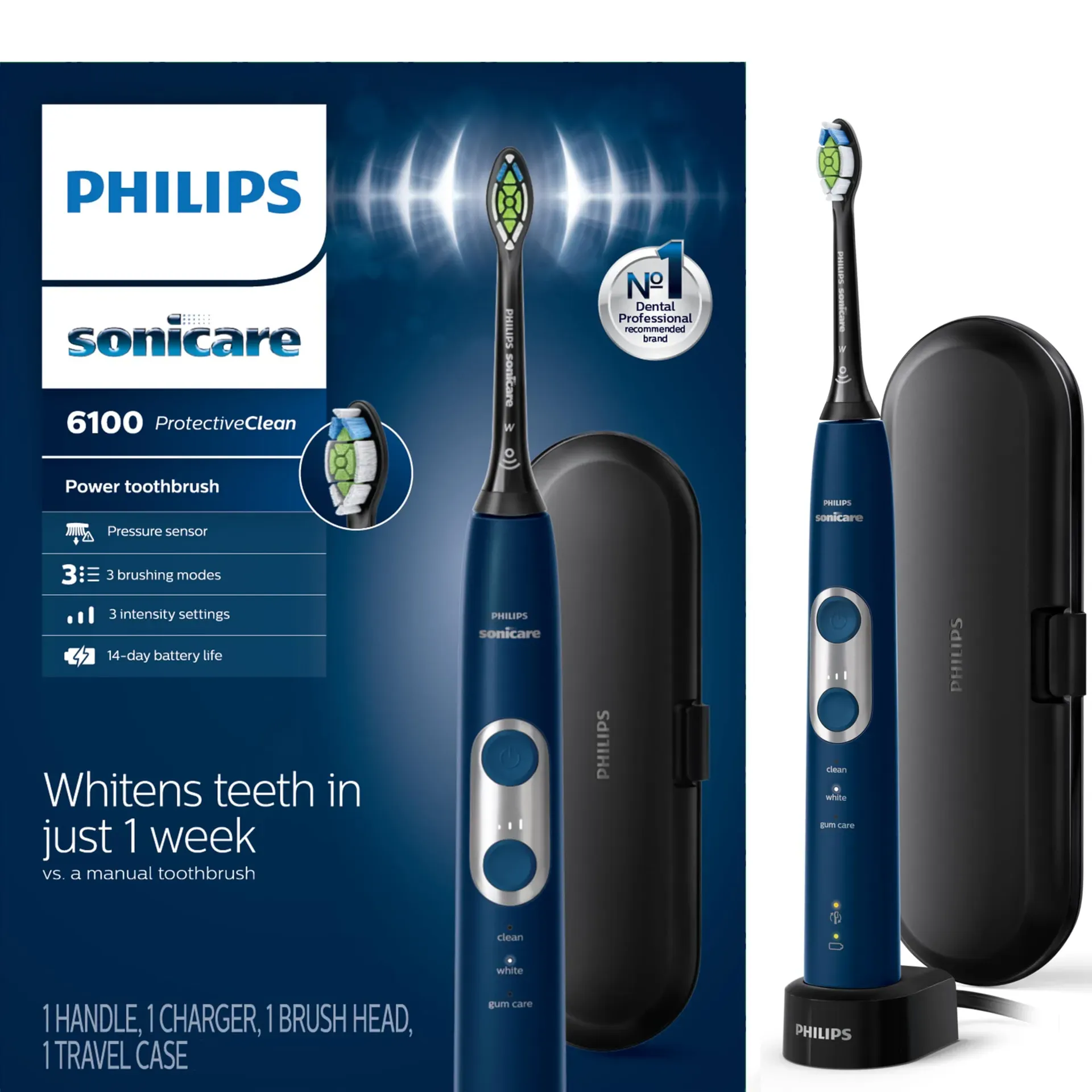 Philips Sonicare ProtectiveClean 6100 Rechargeable Electric Toothbrush product photo