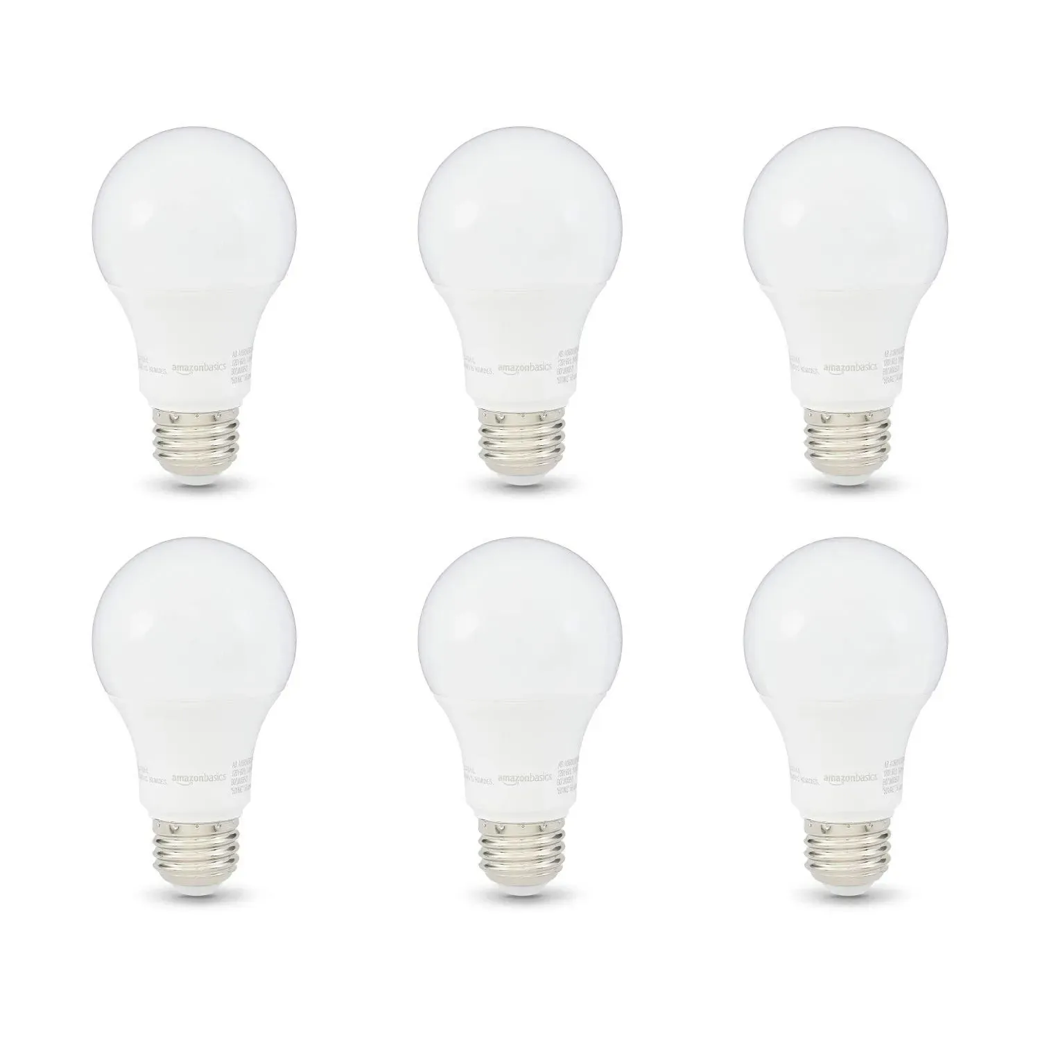 Amazon Basics Soft White A19 product photo