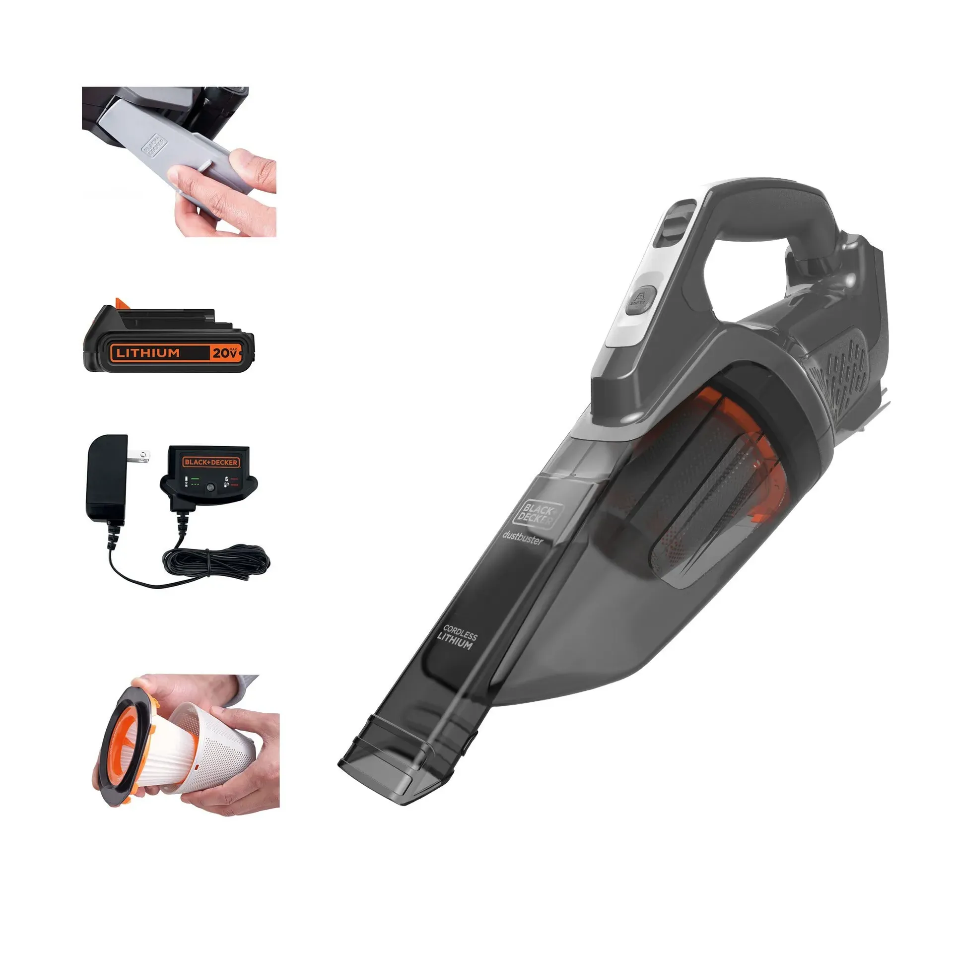 Black+Decker Dustbuster (20V Max) product photo