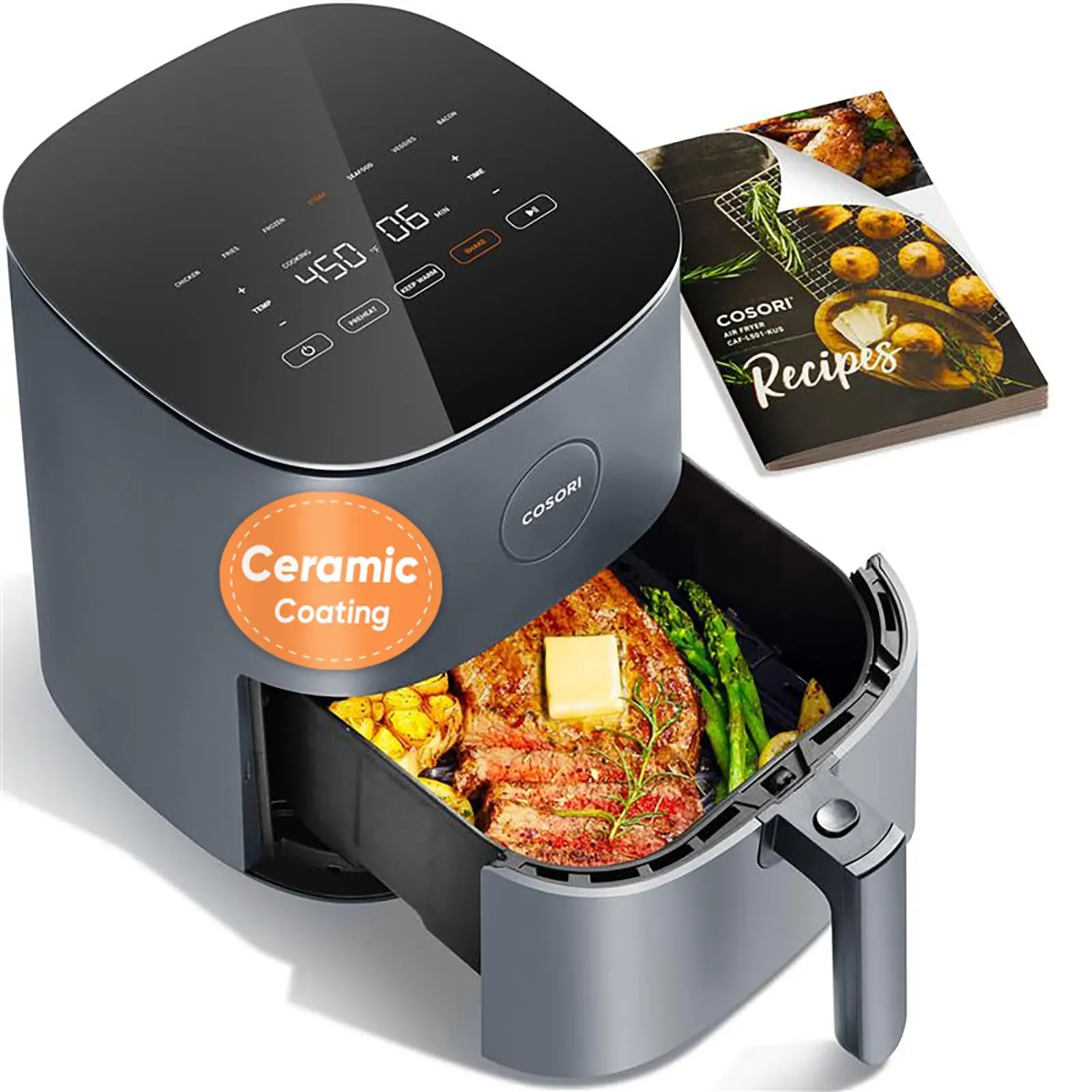Cosori Air Fryer Pro LE 5.8Qt with digital display and app connectivity