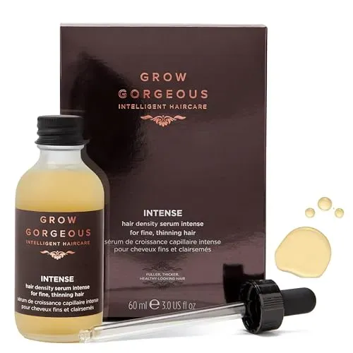 Grow Gorgeous Density Serum Intense for thicker fuller hair with caffeine and hyaluronic acid