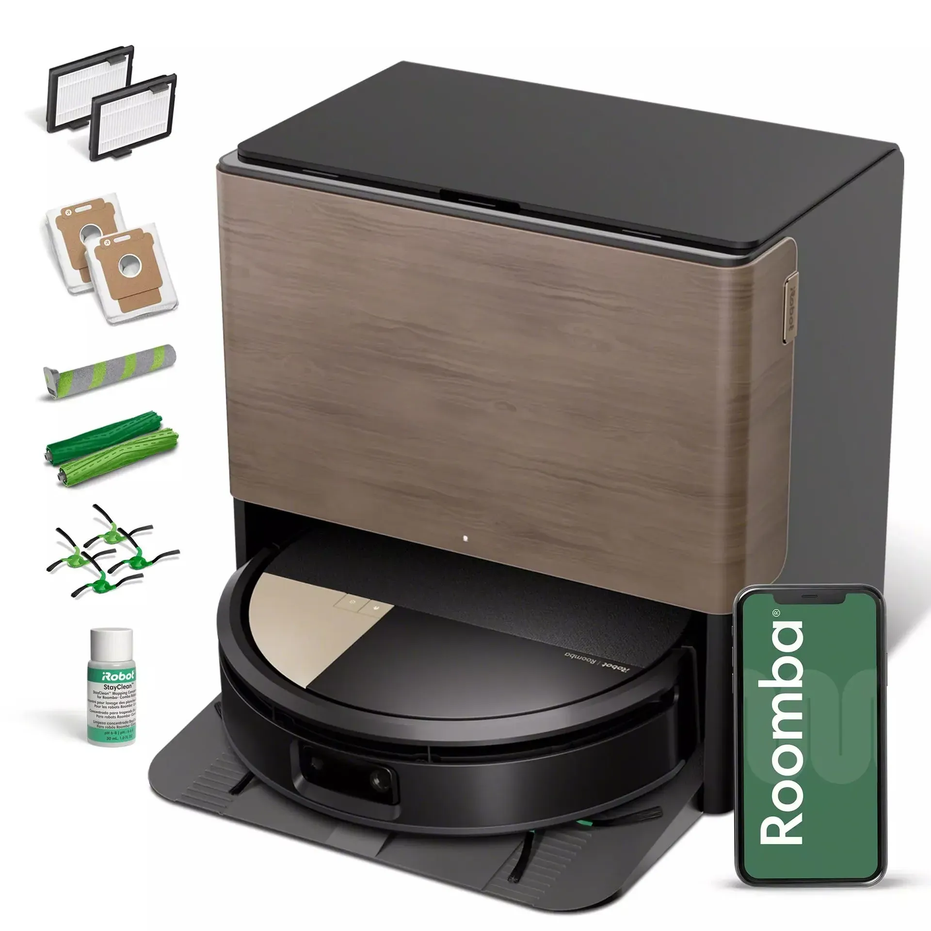 iRobot Roomba Max 705 combo robot vacuum and mop cleaning tile floor