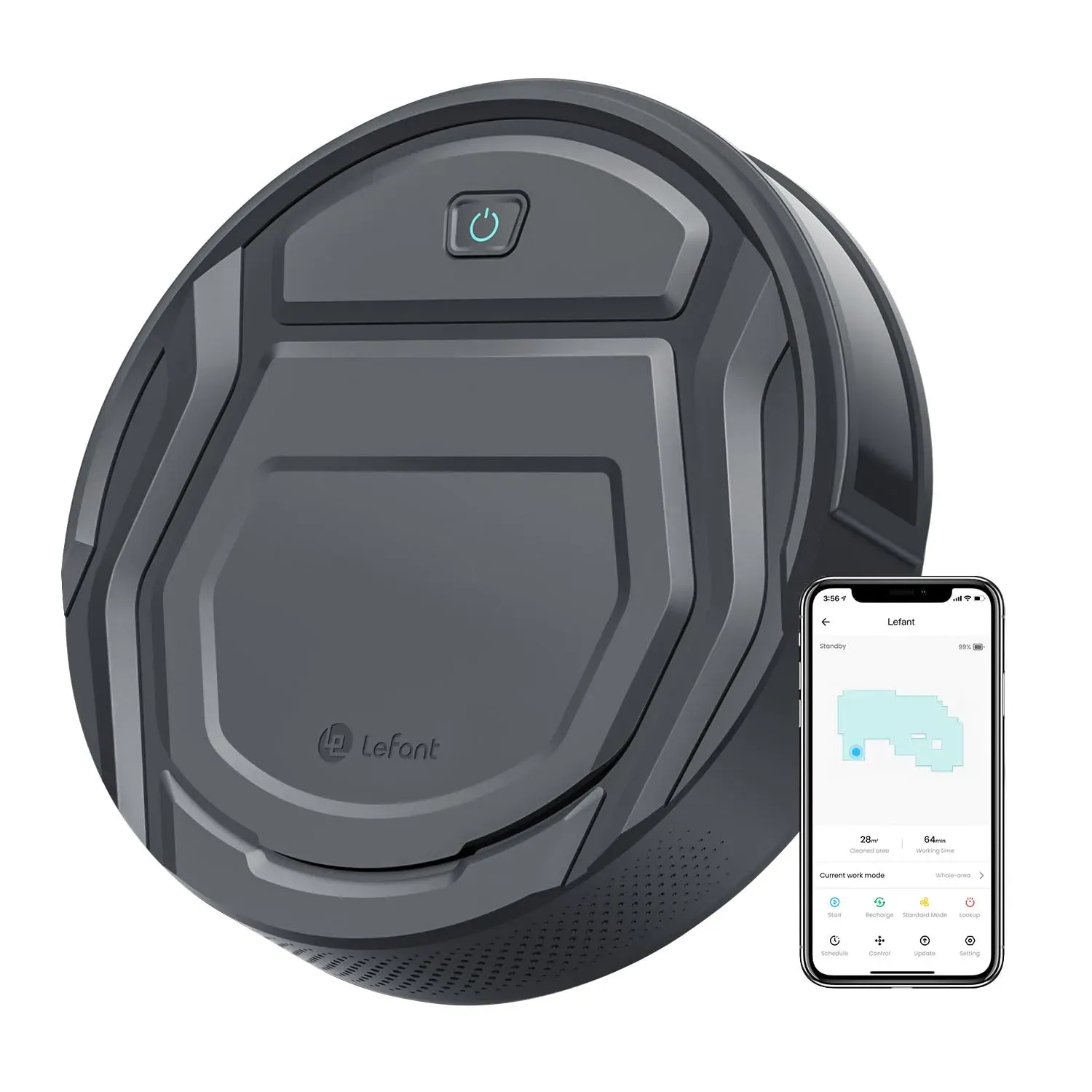 Lefant M200 Robot Vacuum with slim design and app control