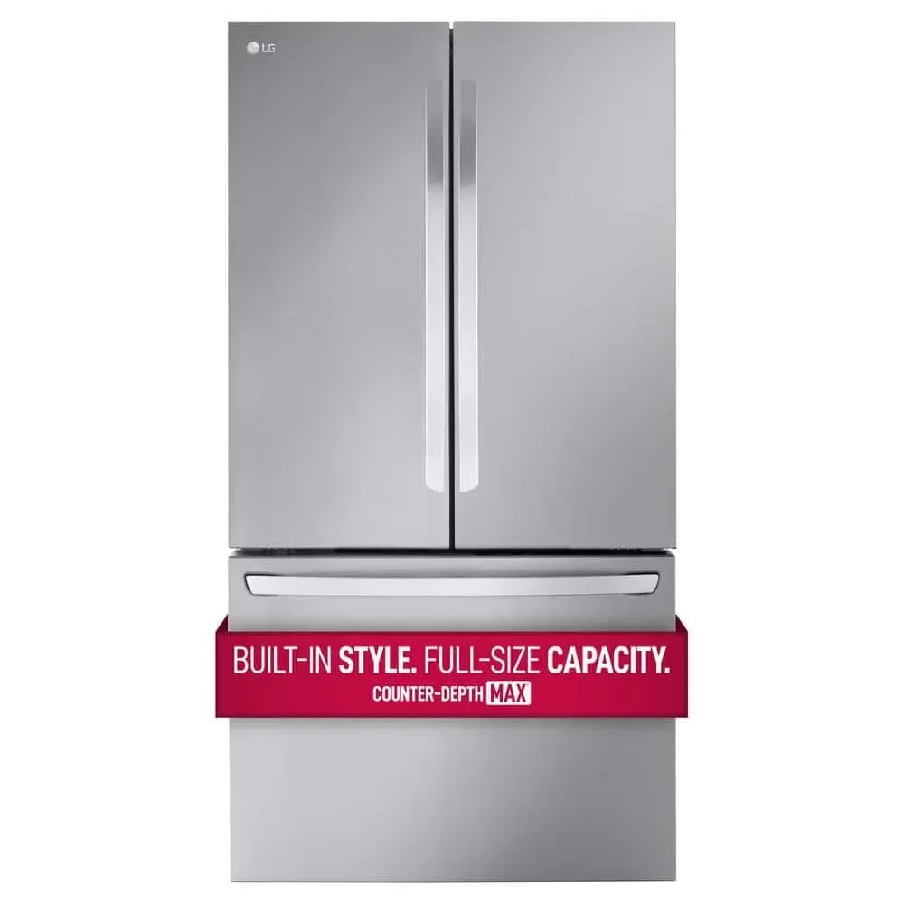 LG 26.5 cu ft French Door Smart Refrigerator with counter-depth design
