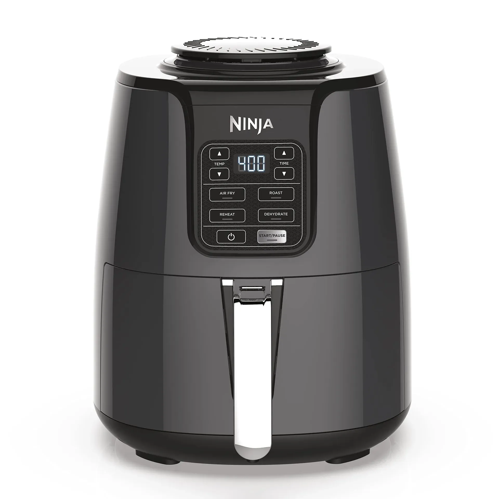 Ninja AF101 Air Fryer 4 Quart with ceramic-coated basket on kitchen counter