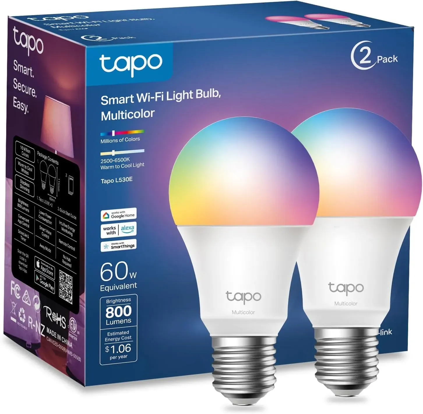Tapo Smart Wi-Fi Multicolor product photo