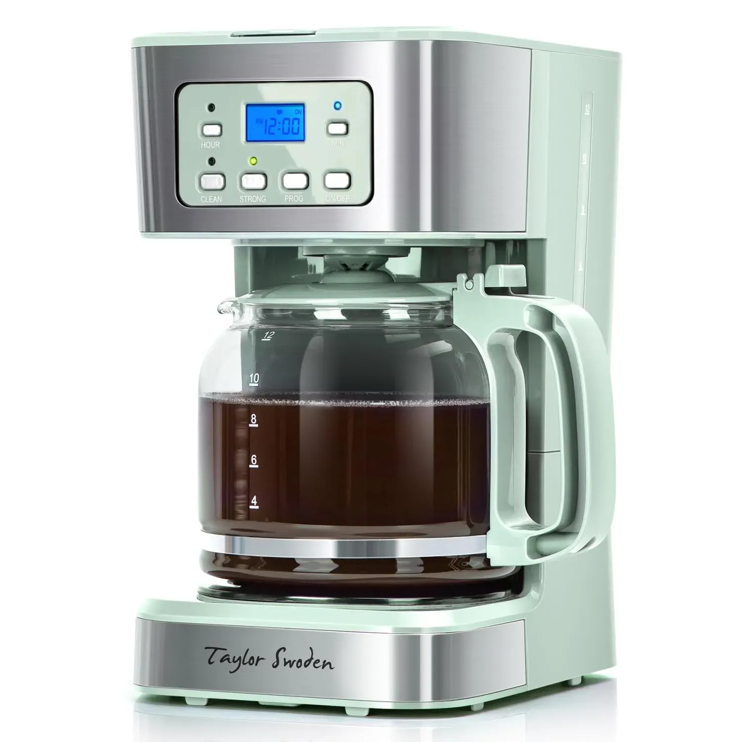 Taylor Swoden 12-Cup Programmable Coffee Maker with LCD display