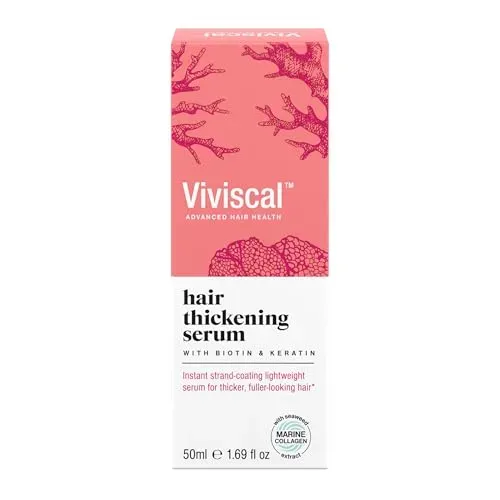 Viviscal Hair Thickening Serum with biotin keratin and marine collagen for instant density