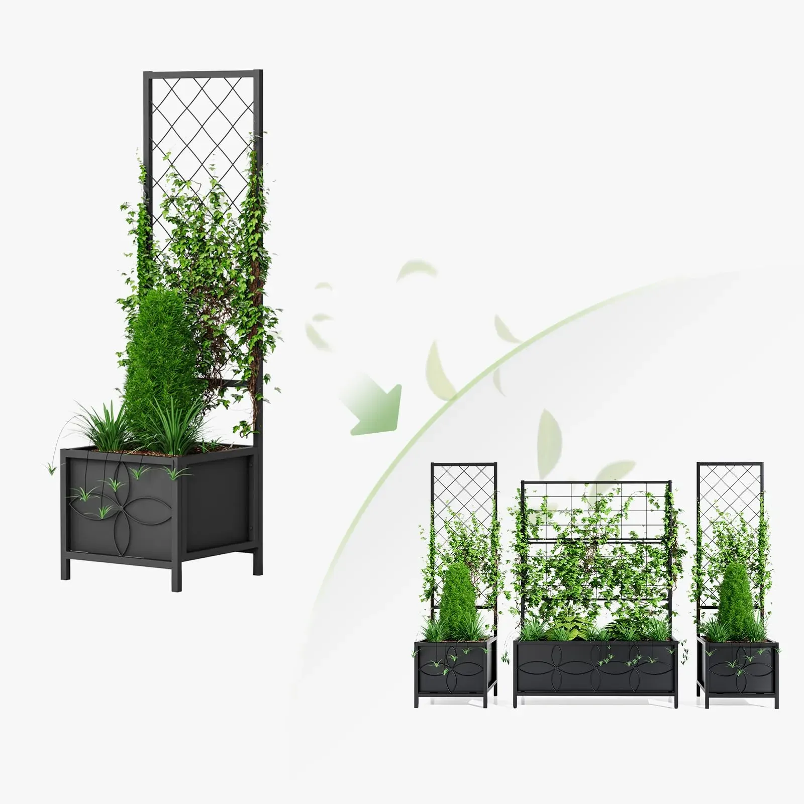 Zhongma Raised Garden Bed with Trellis product photo