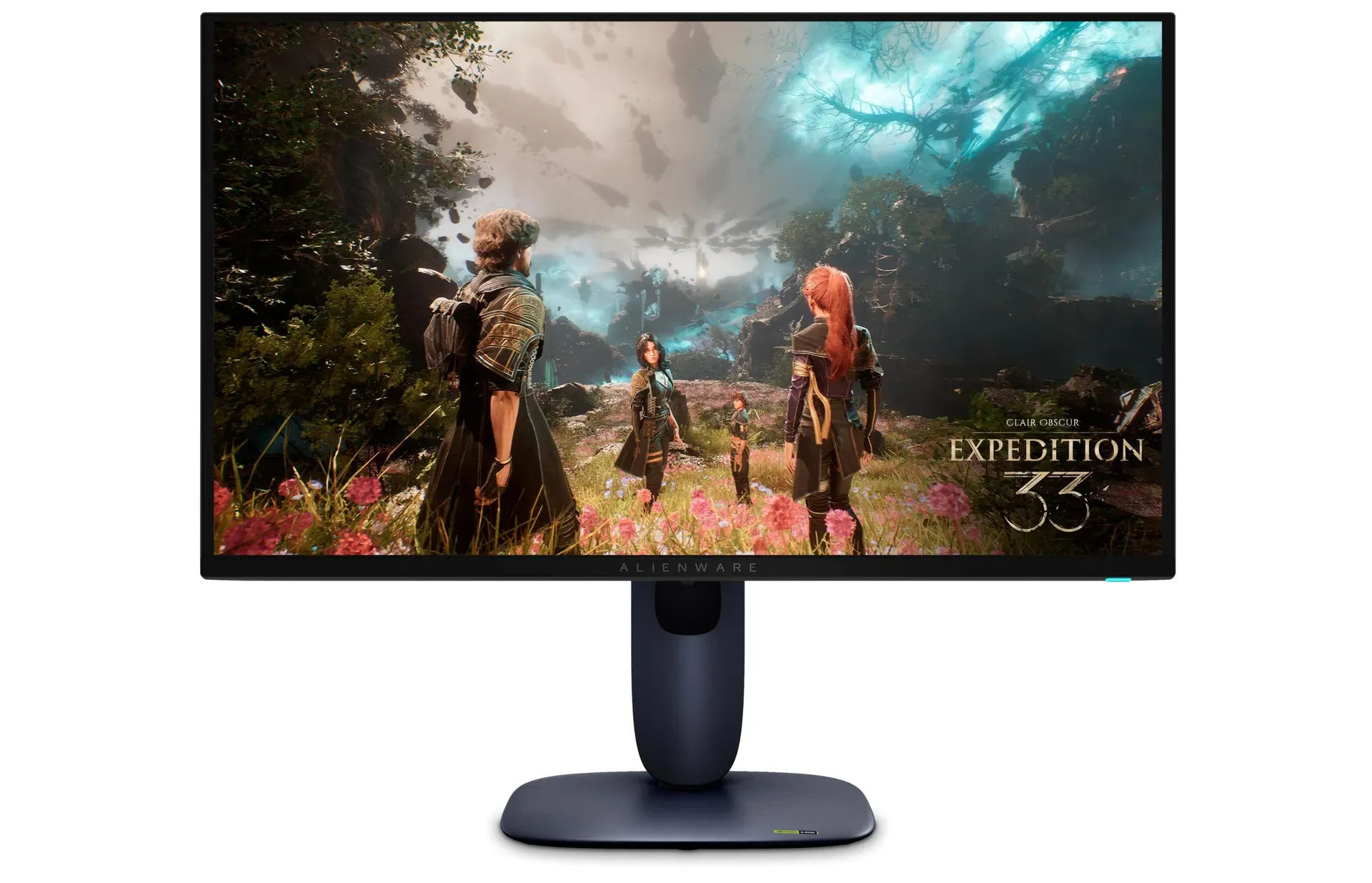 Alienware AW2725Q 27-inch 4K QD-OLED gaming monitor with compact design