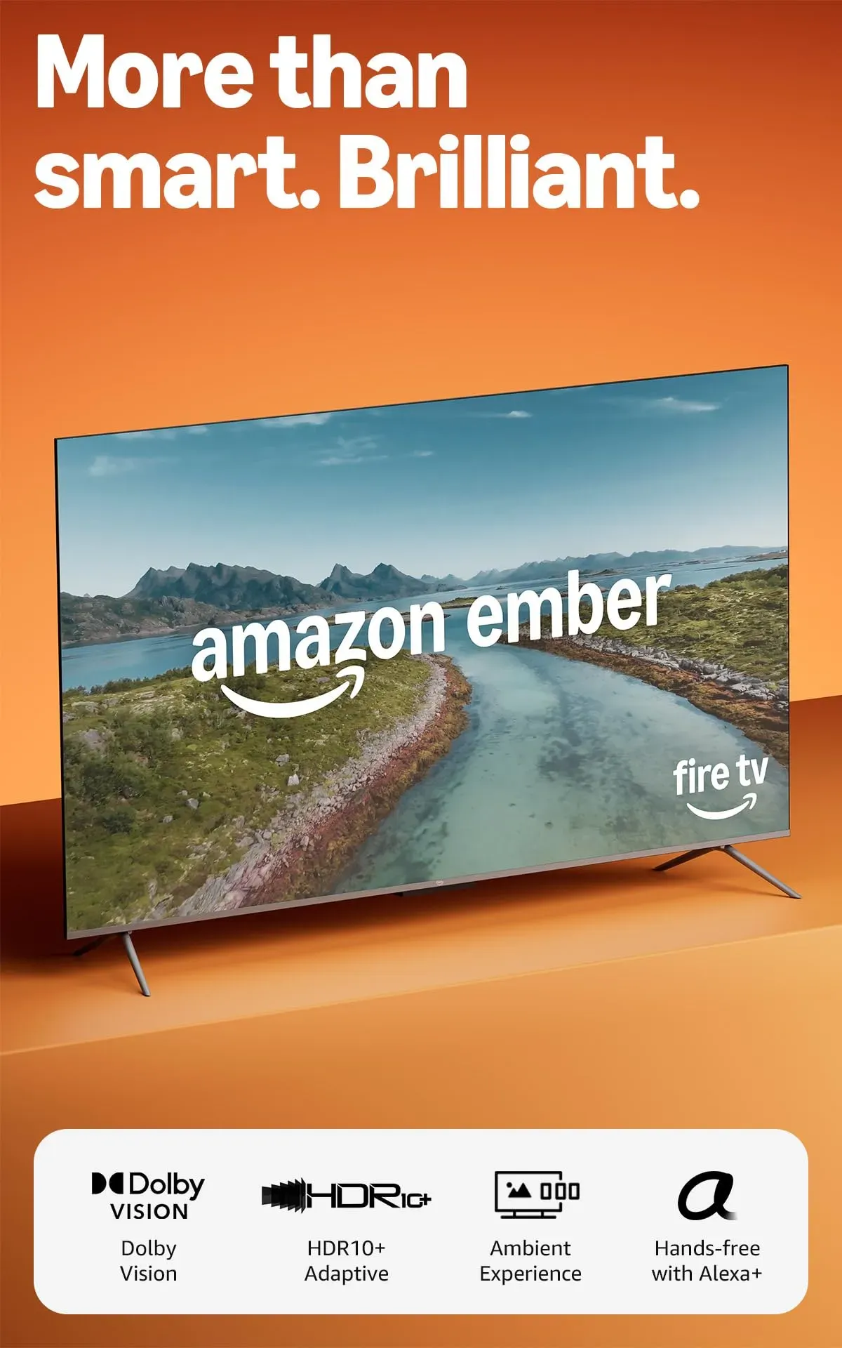 Amazon Fire TV Omni QLED in Ambient Mode displaying artwork on 50-inch screen