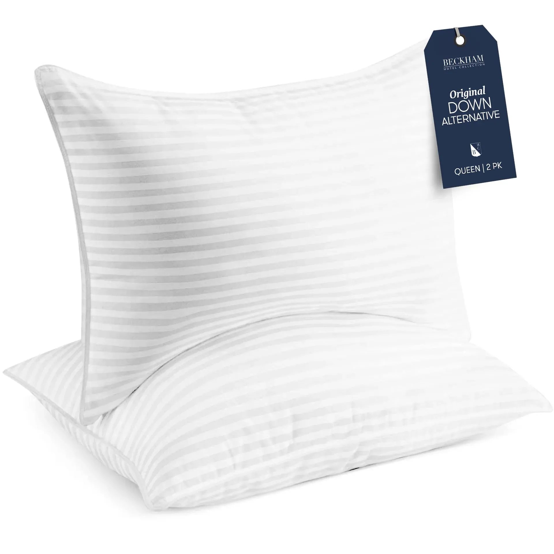 Beckham Hotel Collection bed pillows set of 2 with cotton cover