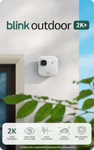 Blink Outdoor 2K+ Wireless Security Camera 3-camera kit