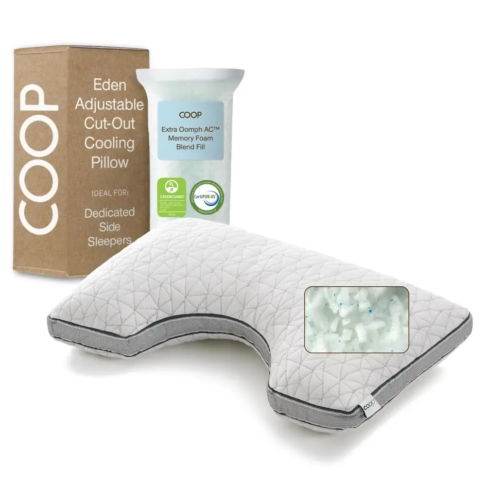 Coop Home Goods Eden Pillow with shoulder cut-out design