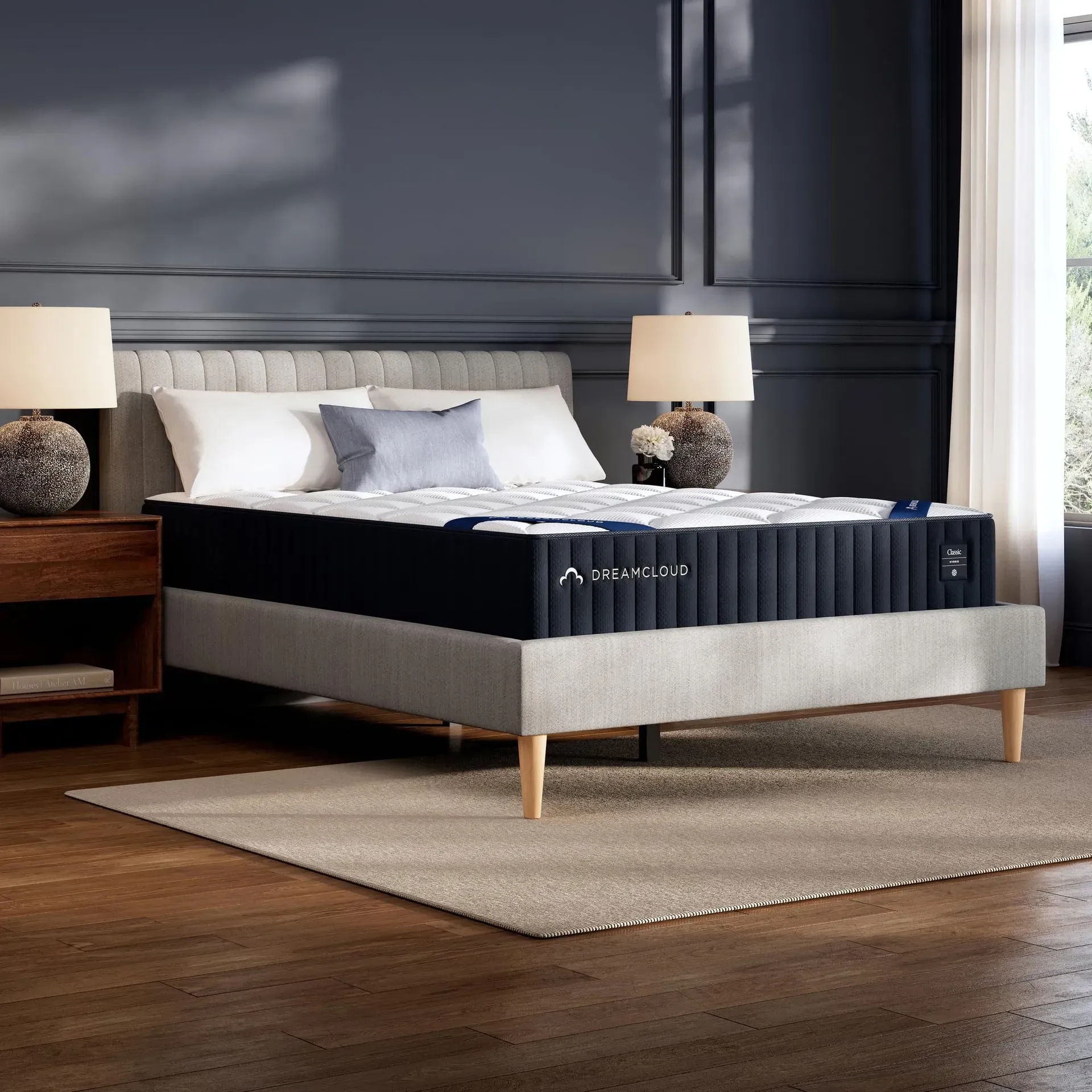 DreamCloud Classic Mattress with quilted CloudQuilt top in luxury bedroom setting