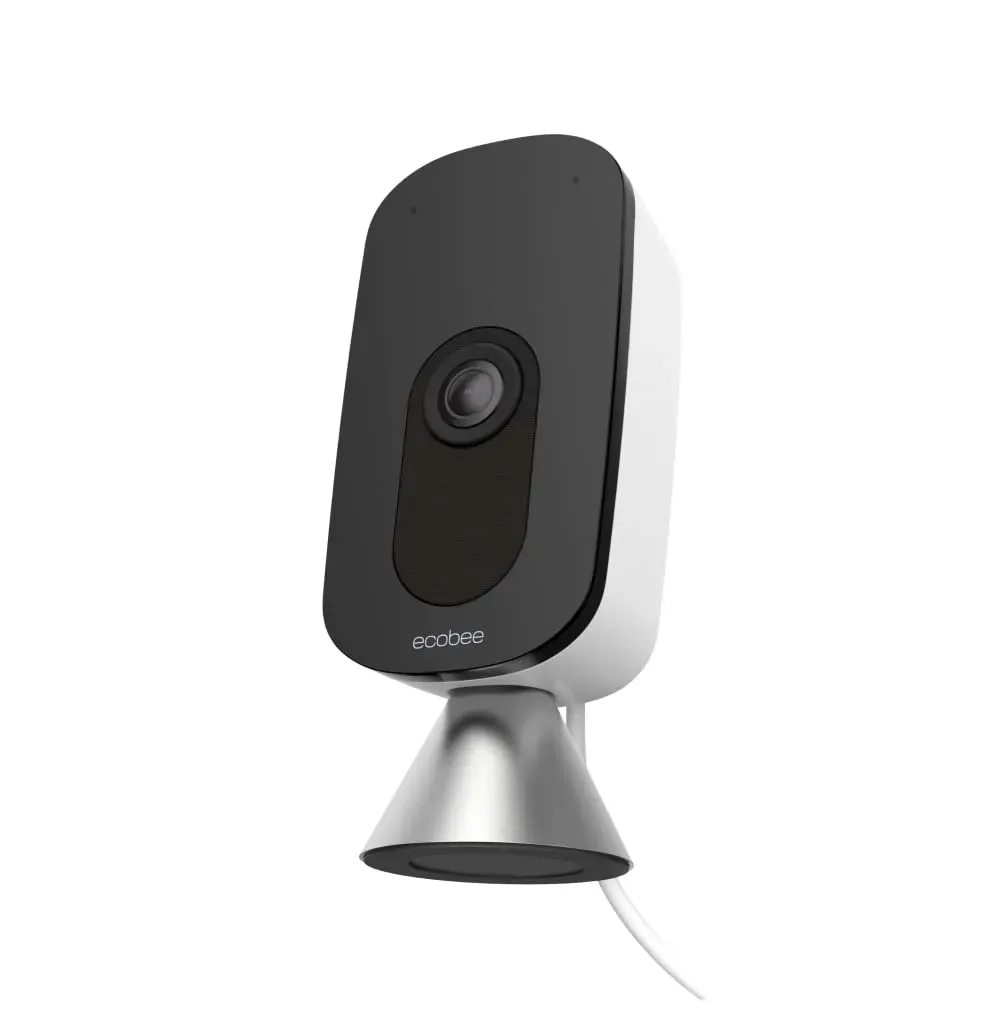 ecobee SmartCamera Indoor WiFi Security Camera with smoke alarm detection
