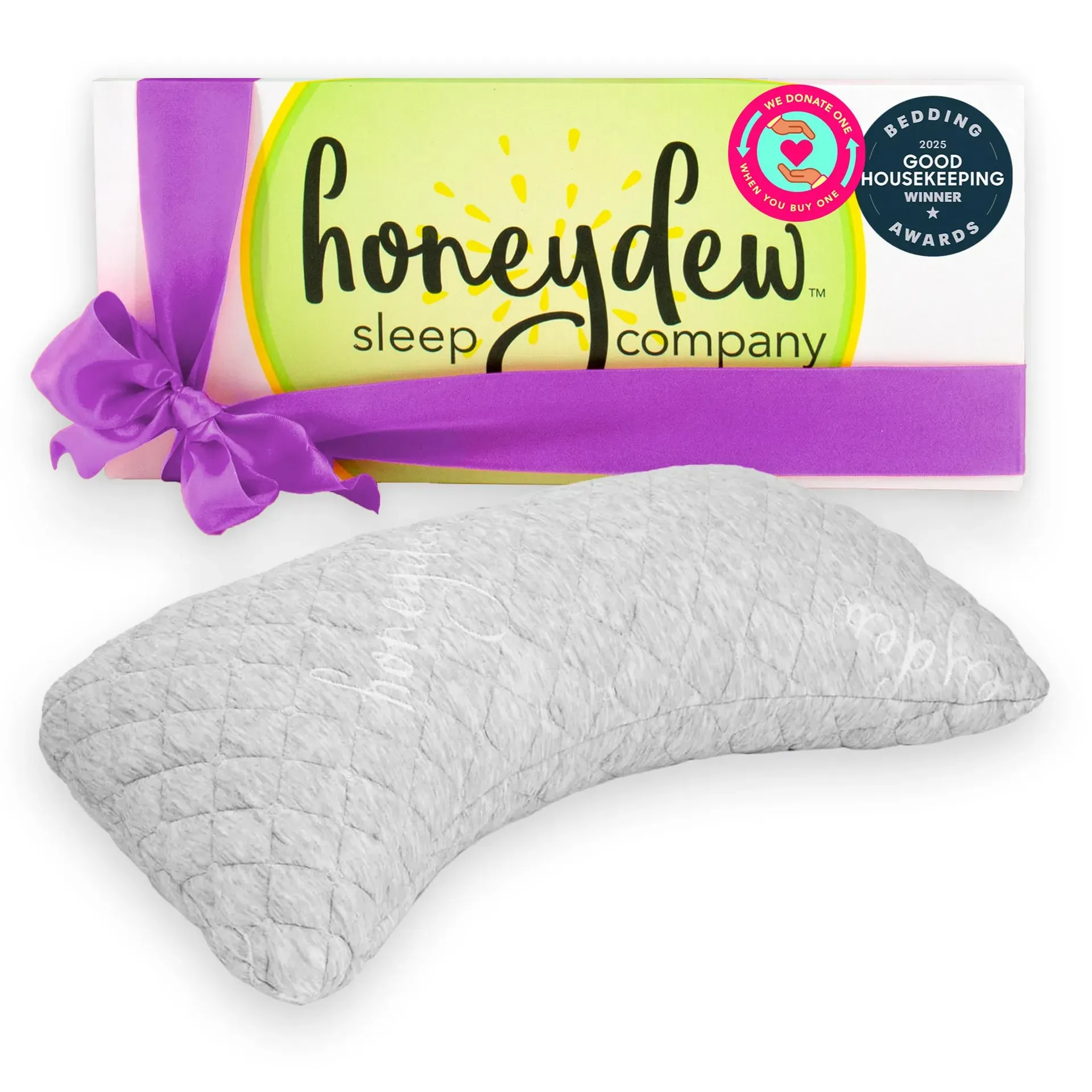 Honeydew Essence Side Sleeper Pillow with shoulder cut-out