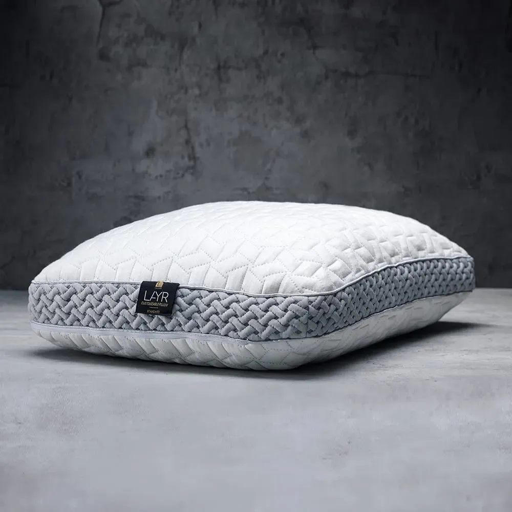 Luxome LAYR Pillow with three adjustable inserts