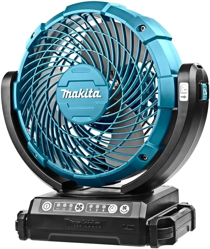 Makita XLF02B 18V cordless jobsite fan for workshop cooling