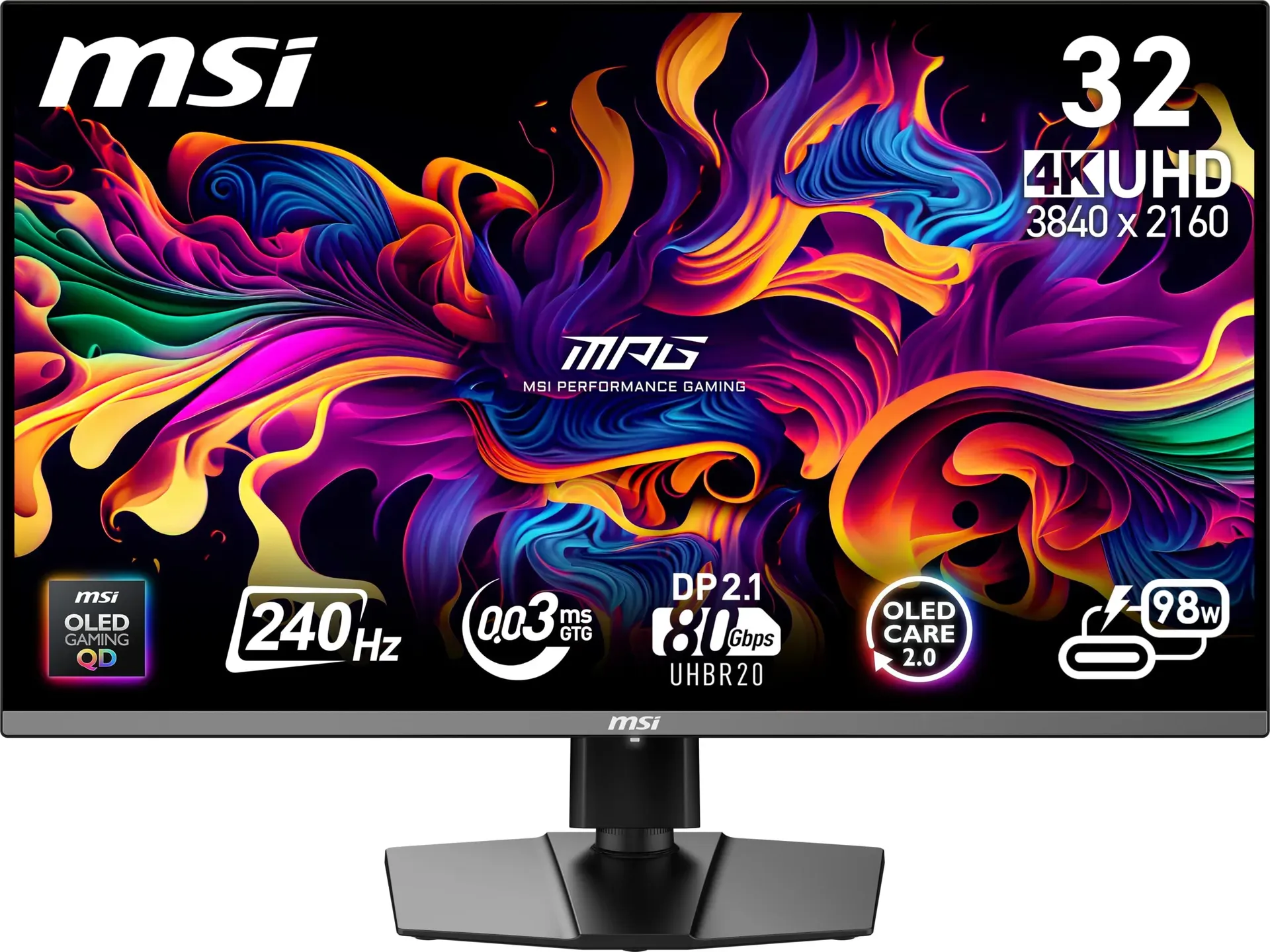 MSI MPG 322URX QD-OLED with DisplayPort 2.1 for next-gen gaming