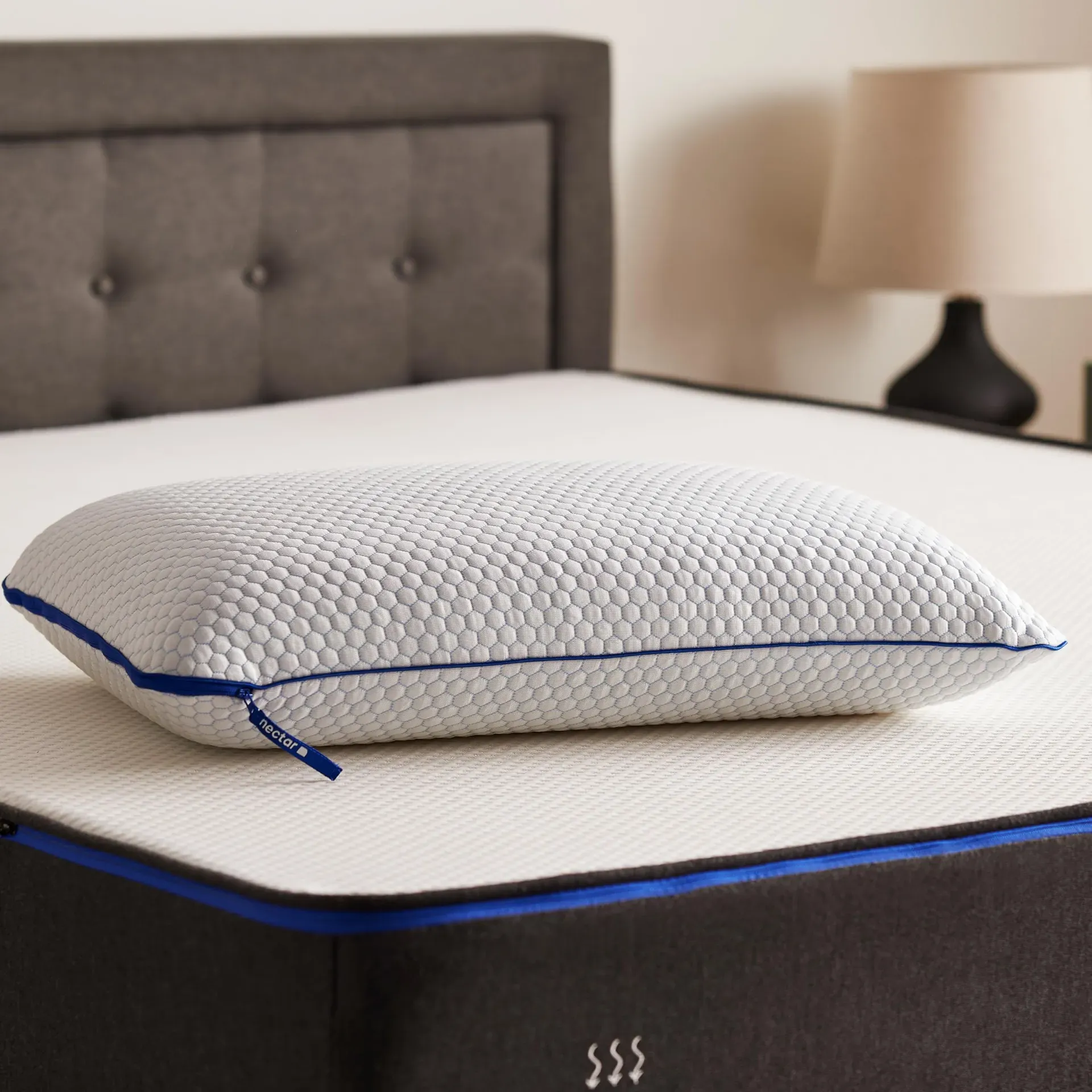 Nectar Tri-Comfort Cooling Pillow with ComforZip technology