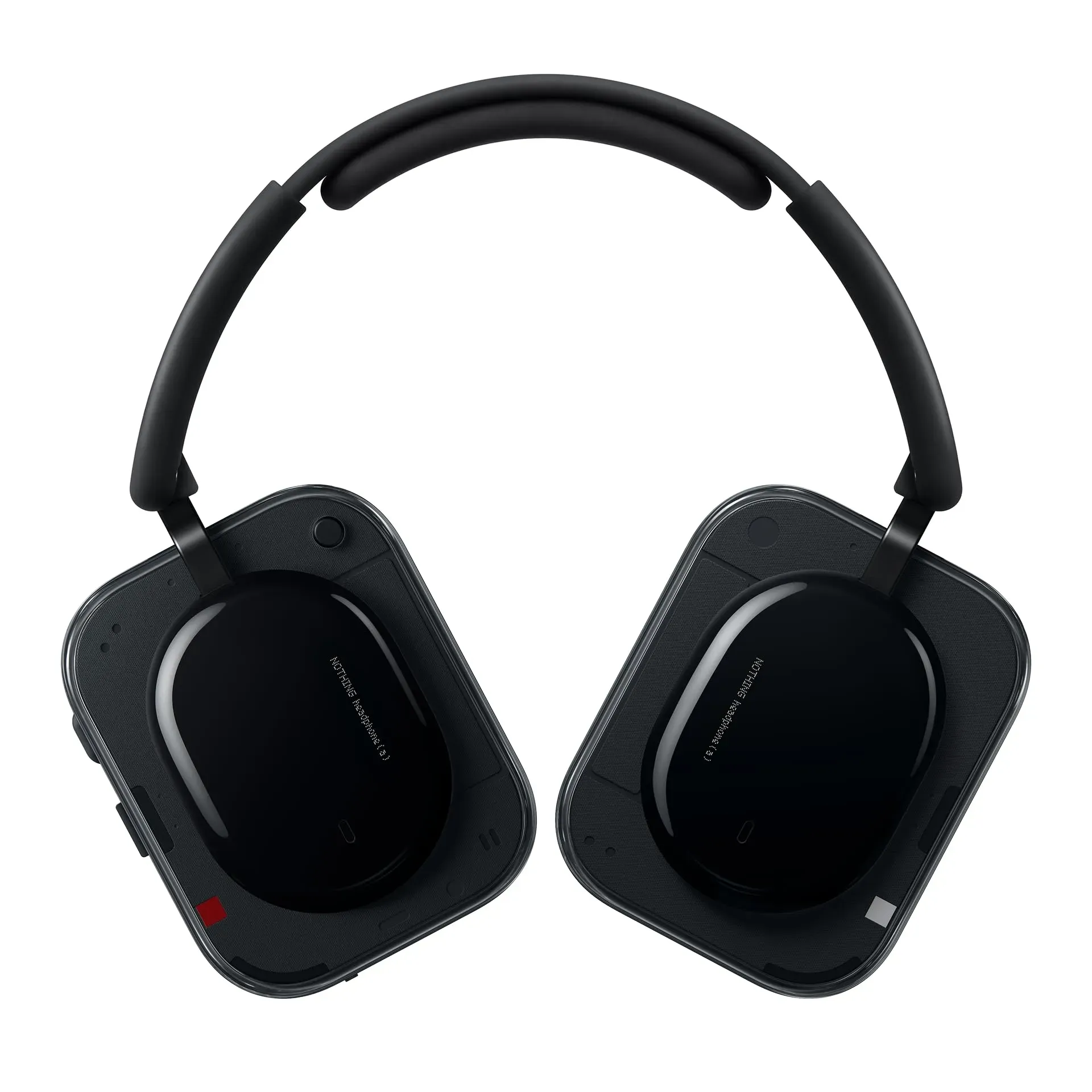Nothing Headphone (a) with transparent design elements and adaptive ANC