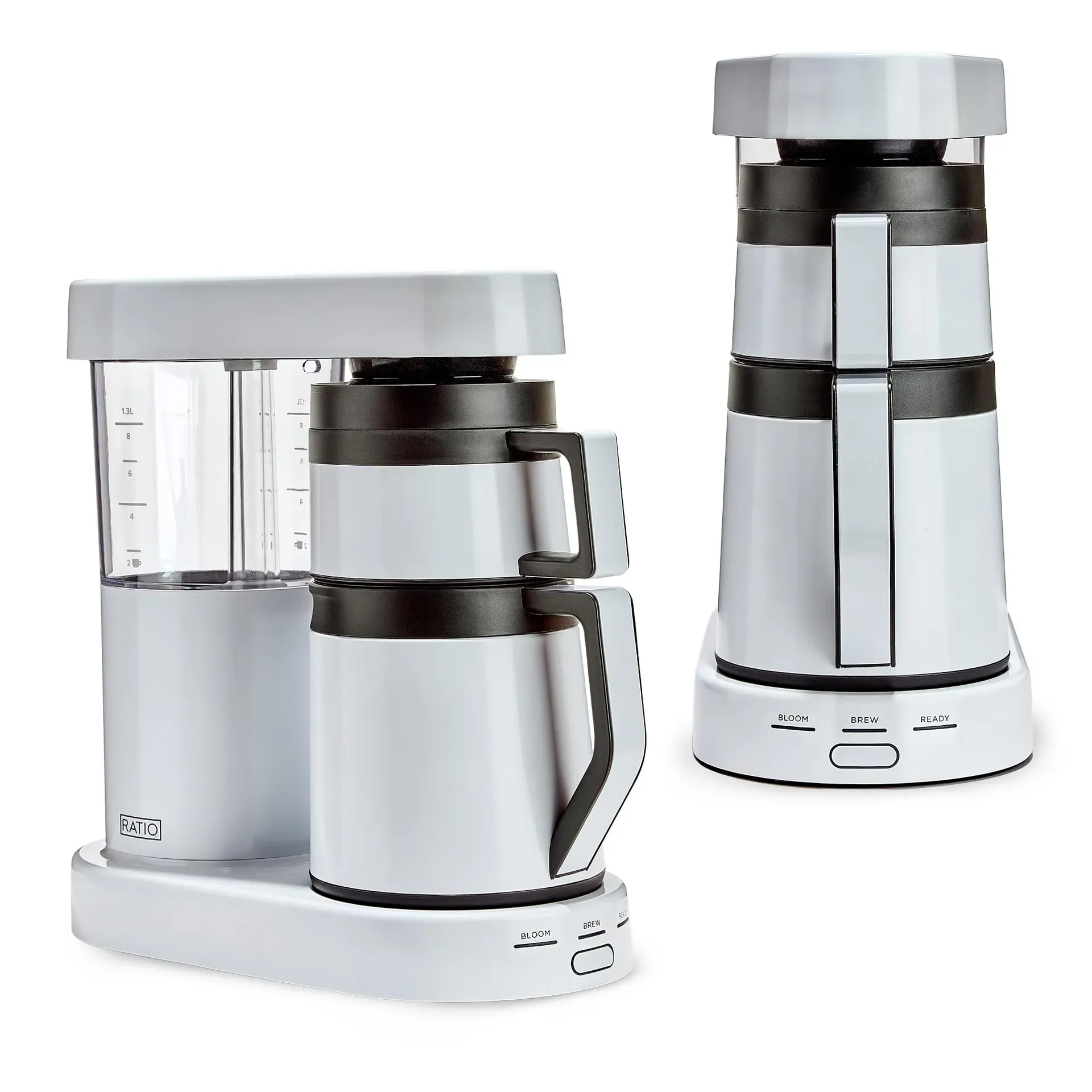Ratio Six Series 2 Coffee Maker with heat-shielded shower head