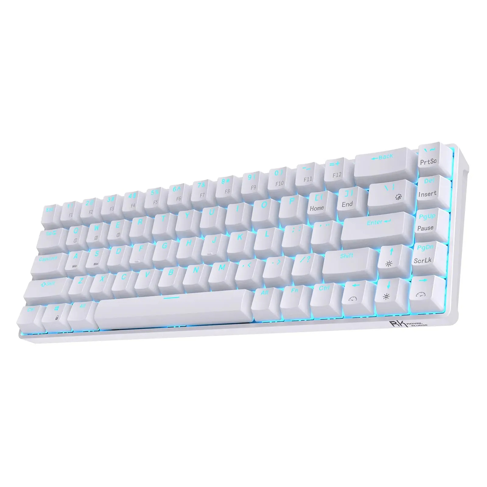 RK Royal Kludge RK68 65% wireless mechanical keyboard with blue backlighting
