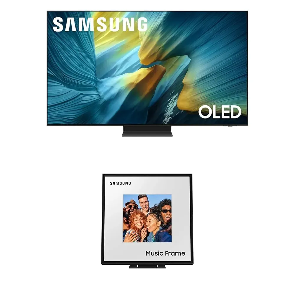 Samsung S95F 65-inch OLED TV with Glare Free screen and customizable bezel