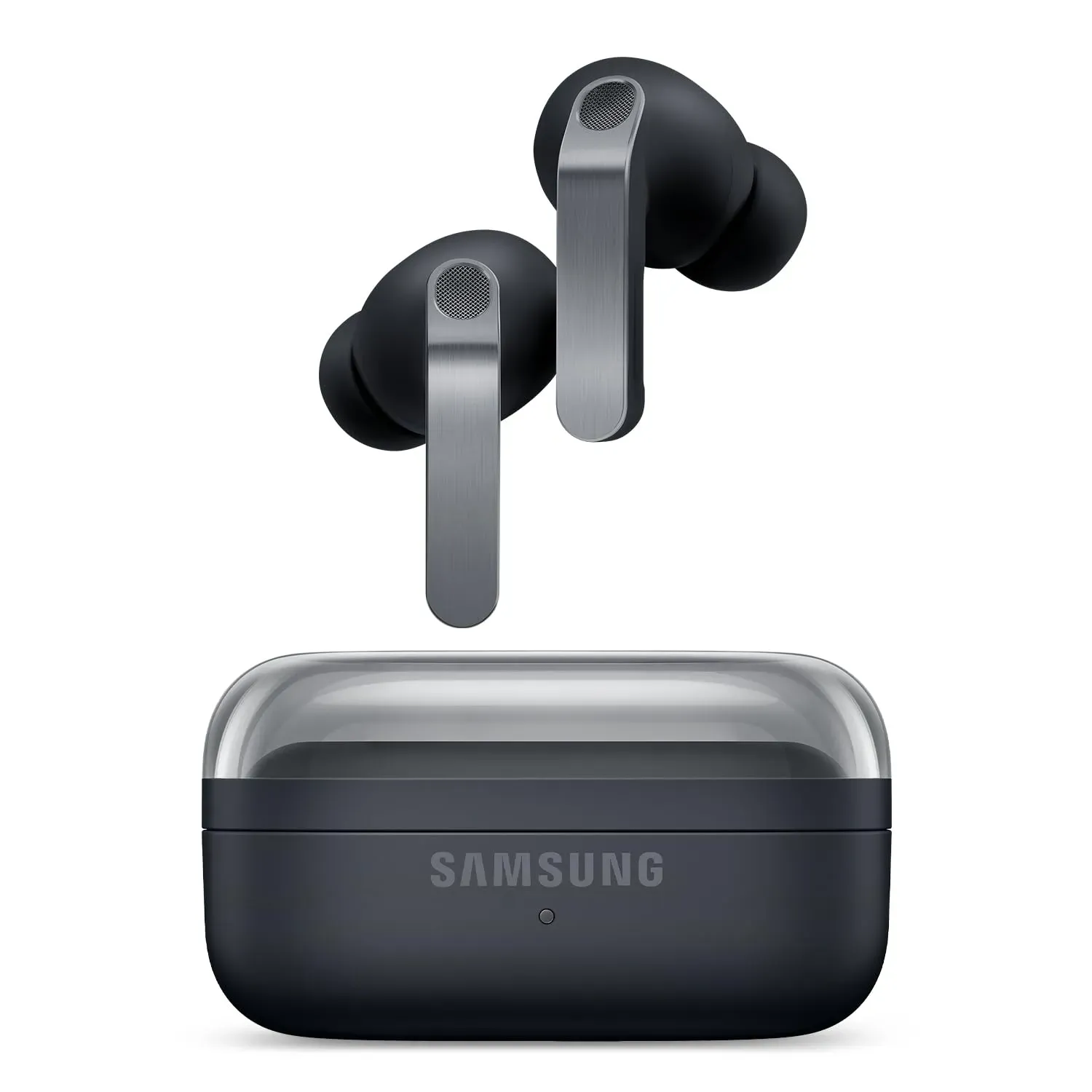 Samsung Galaxy Buds 4 Pro wireless earbuds in charging case