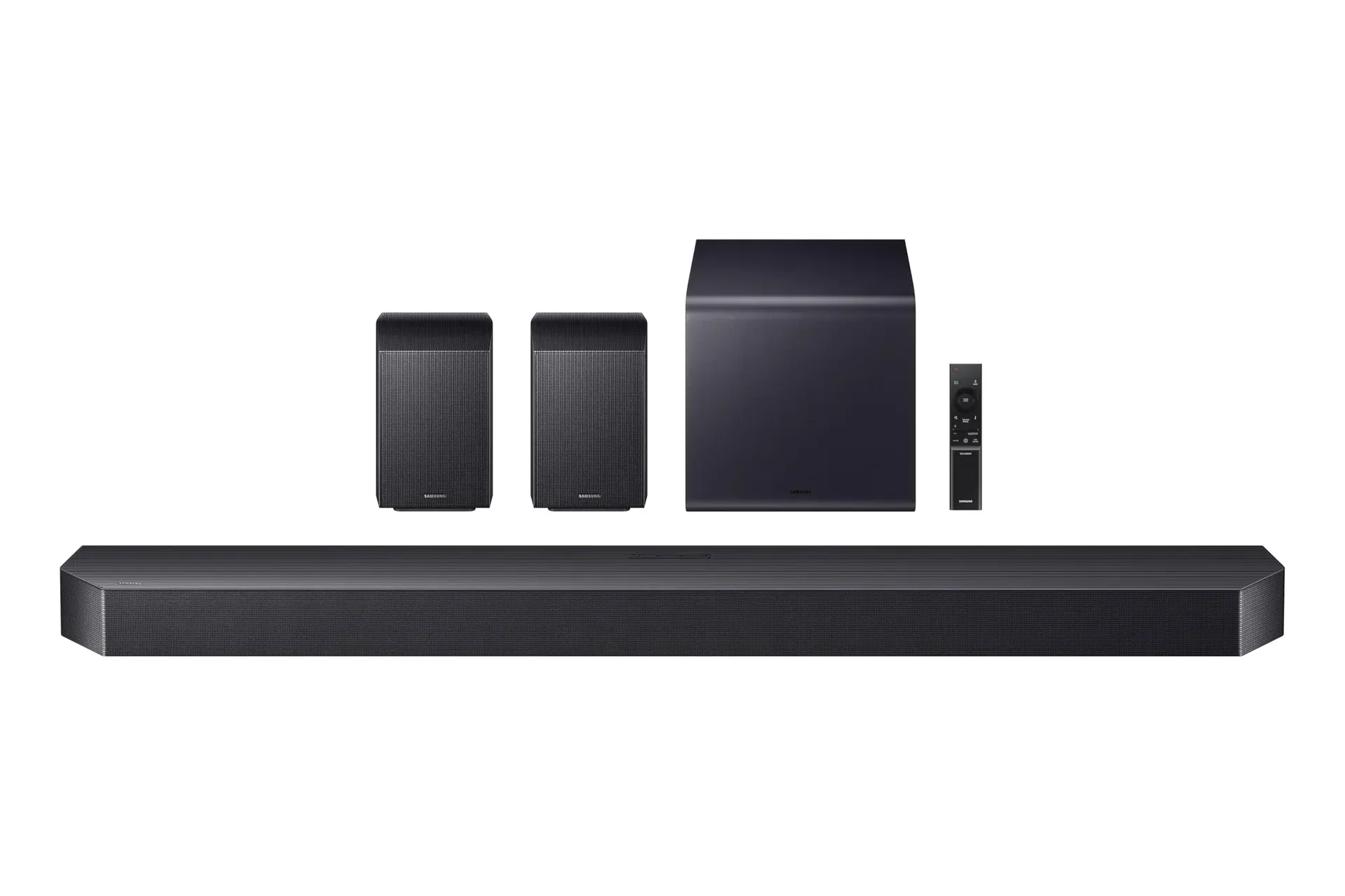 Samsung Q990F 11.1.4ch Q Series soundbar system with wireless subwoofer and rear speakers
