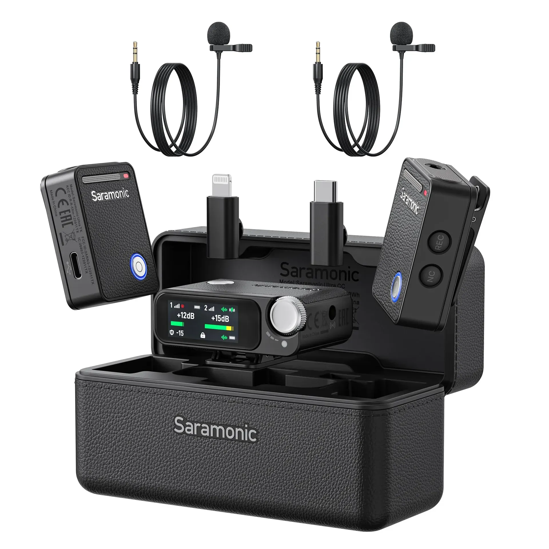 Saramonic Ultra wireless microphone with touchscreen receiver